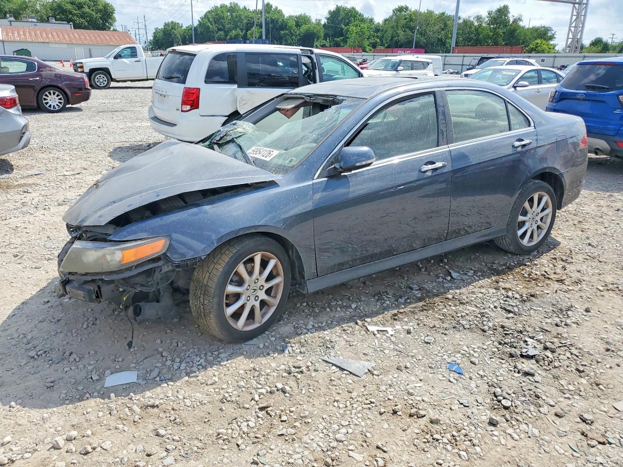 2008 Acura Tsx Blue vin: JH4CL96968C012760