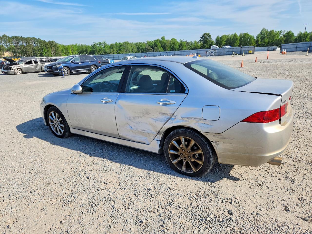 2008 Acura Tsx Silver vin: JH4CL96968C021183
