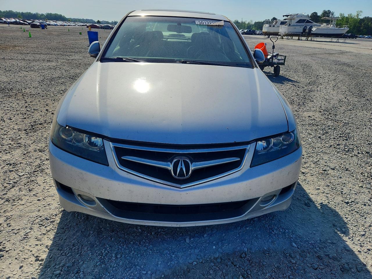2008 Acura Tsx Silver vin: JH4CL96968C021183