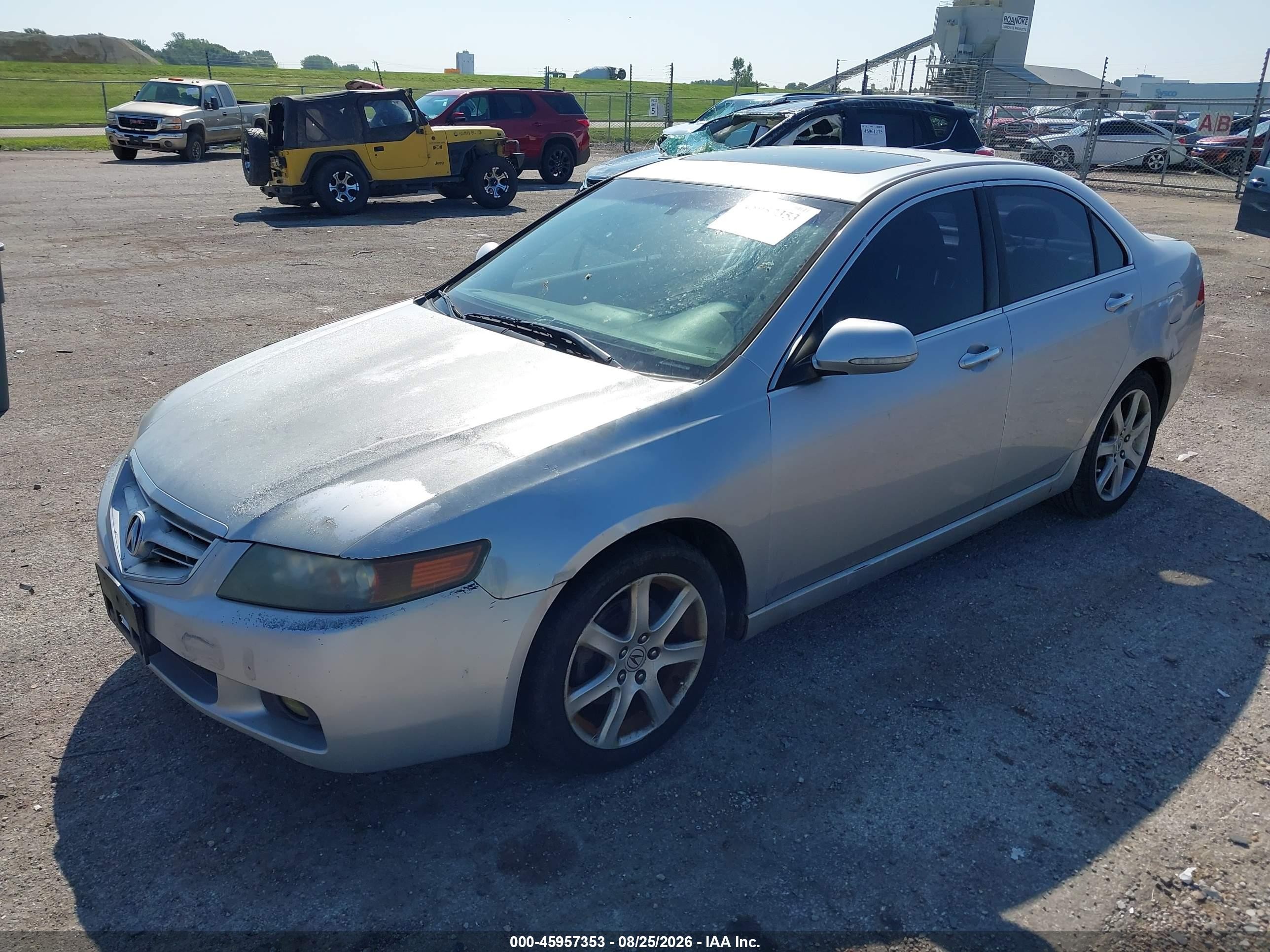 2005 Acura Tsx   Silver vin: JH4CL96975C023570