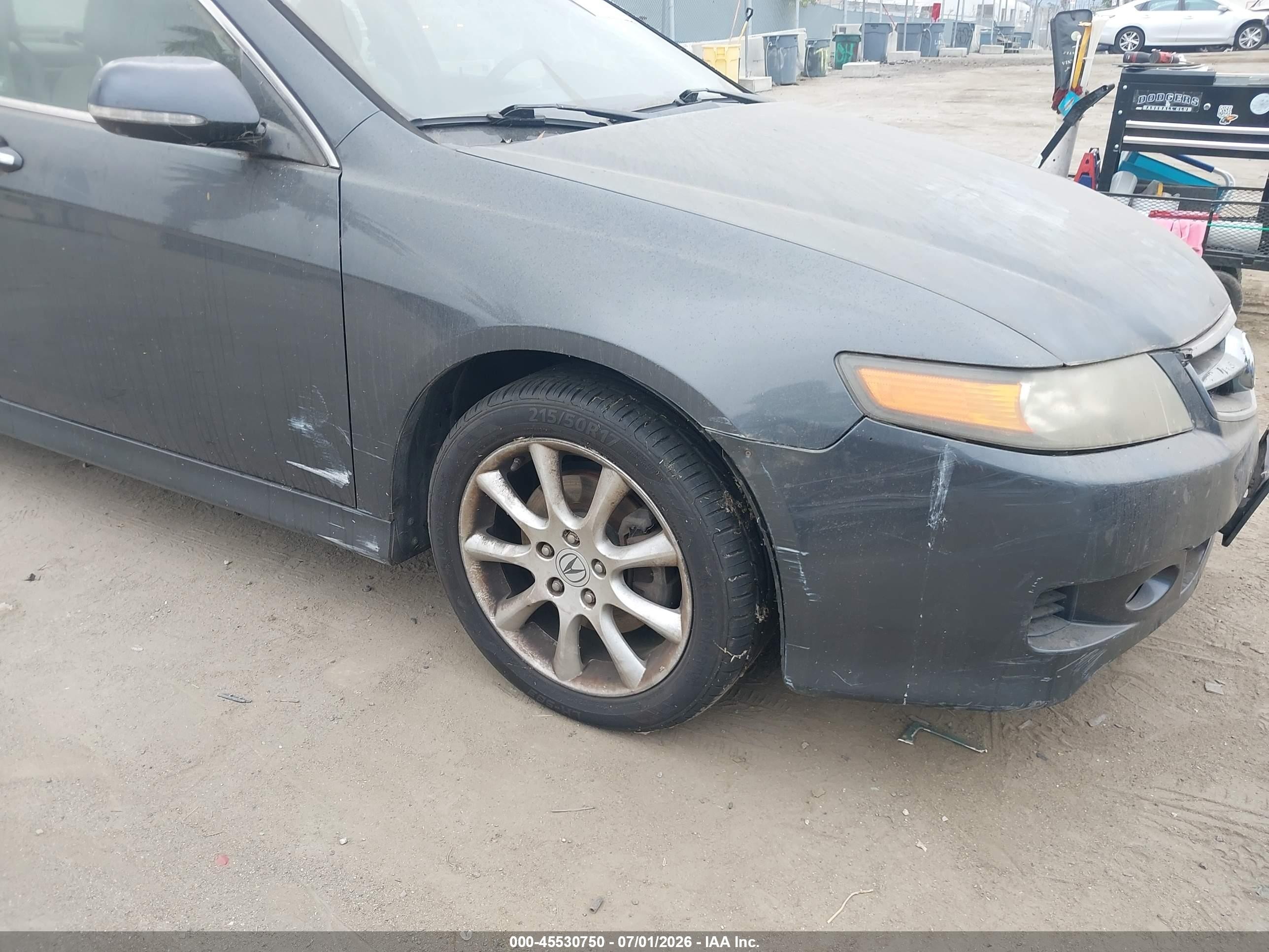 2007 Acura Tsx   Gray vin: JH4CL96977C009297