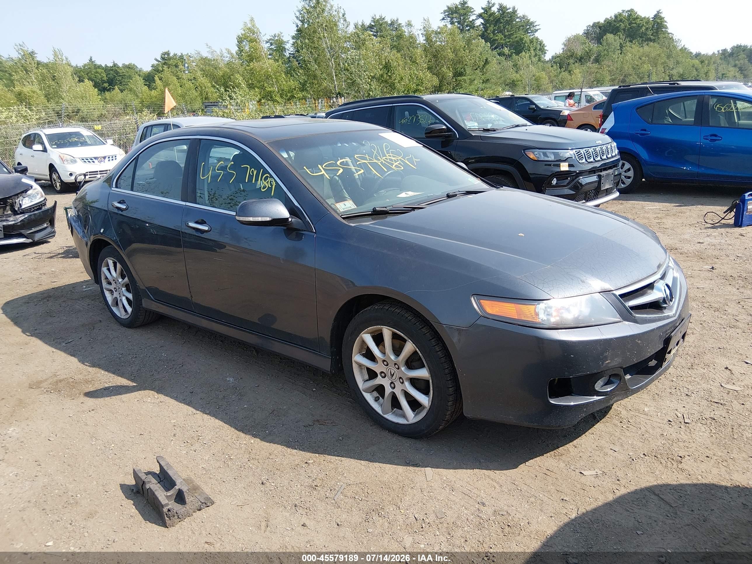 2007 Acura Tsx   Gray vin: JH4CL96977C018369