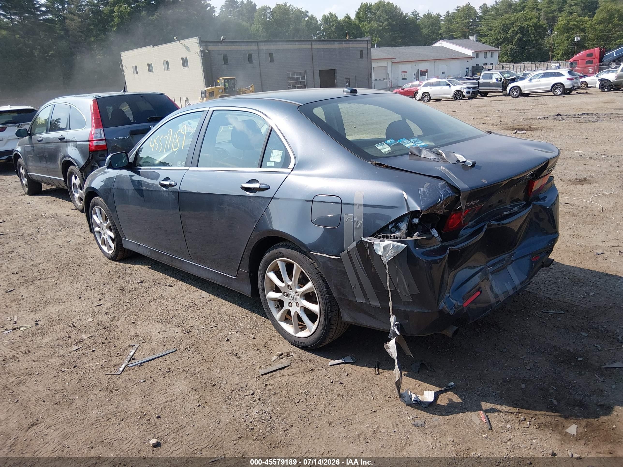 2007 Acura Tsx   Gray vin: JH4CL96977C018369