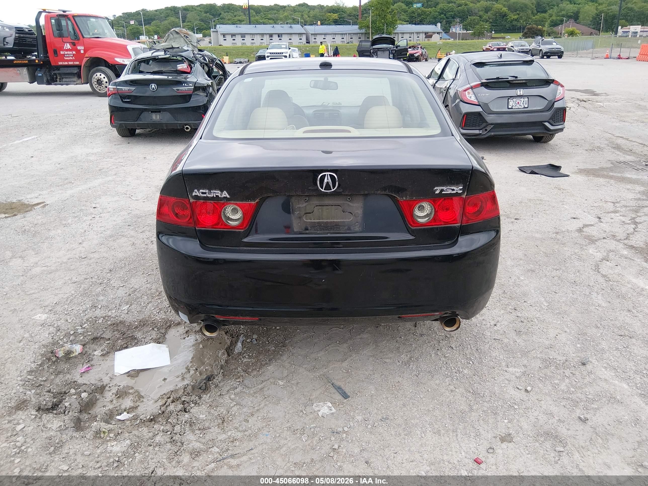 2008 Acura Tsx   Black vin: JH4CL96978C001296