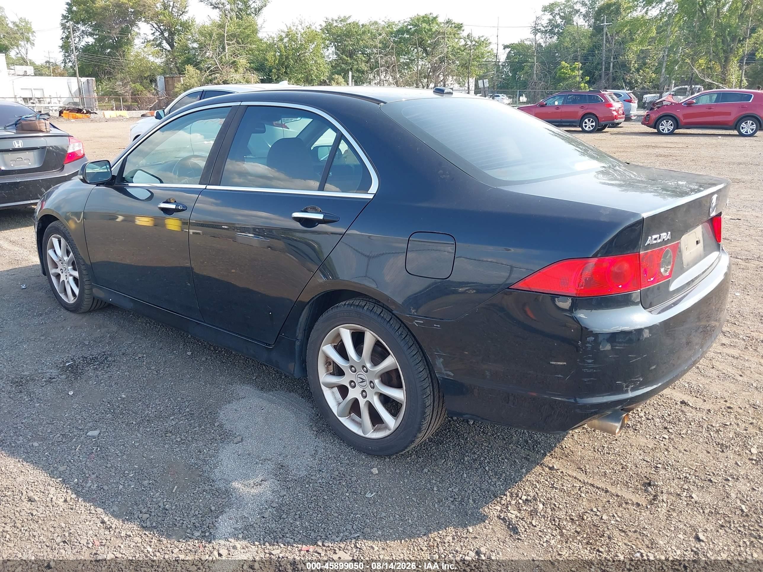 2008 Acura Tsx   Black vin: JH4CL96978C013254