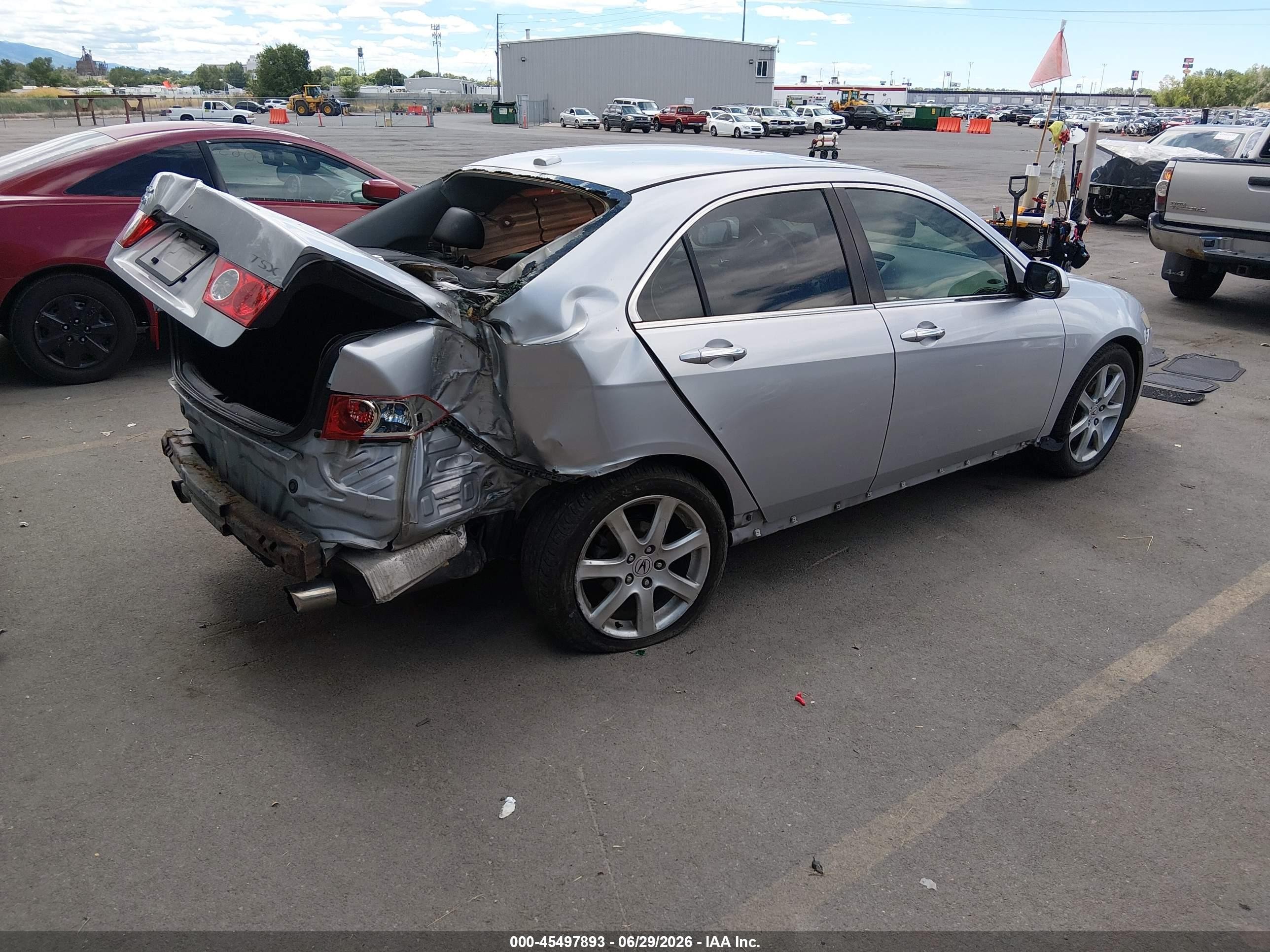 2005 Acura Tsx   Silver vin: JH4CL96985C024484