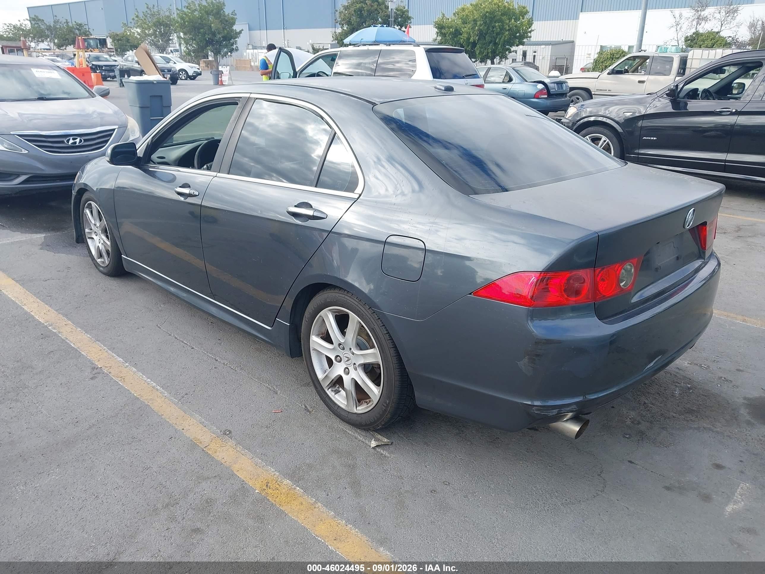 2007 Acura Tsx Серый vin: JH4CL96987C007042