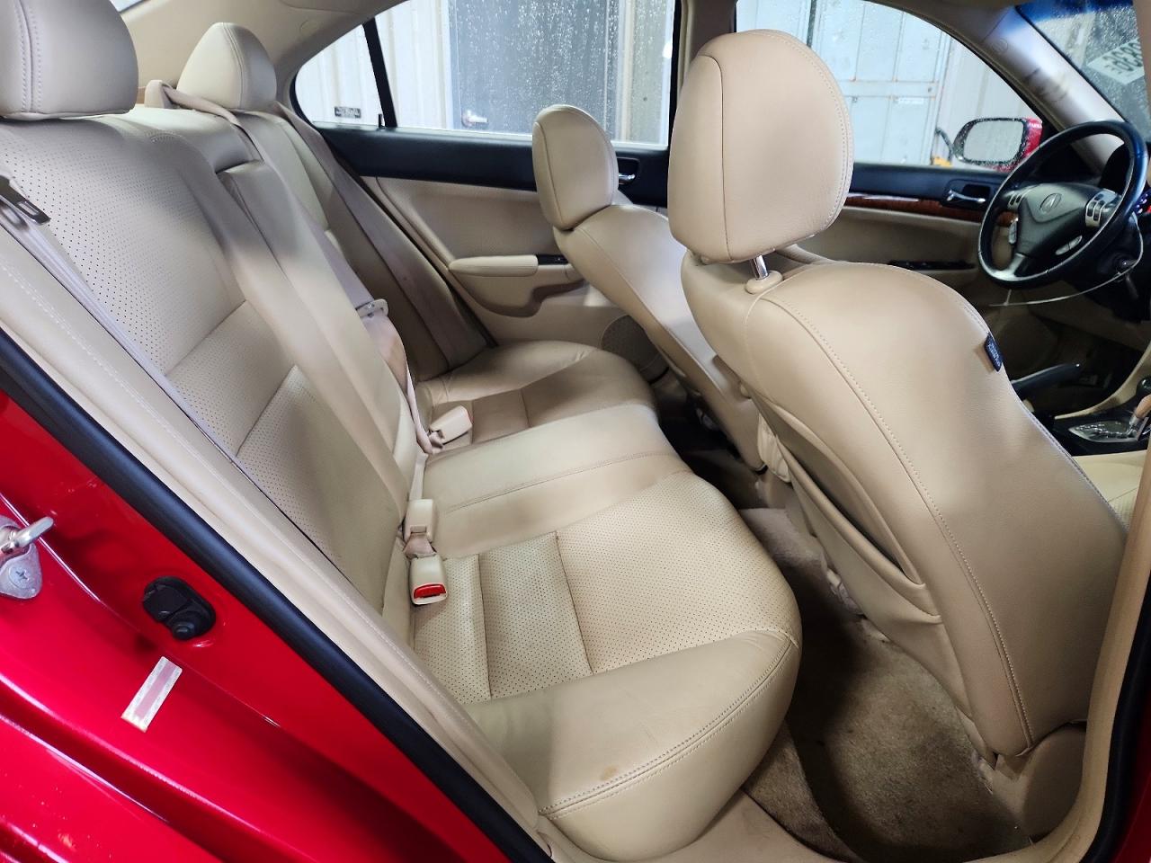 2008 Acura Tsx Red vin: JH4CL96988C006796