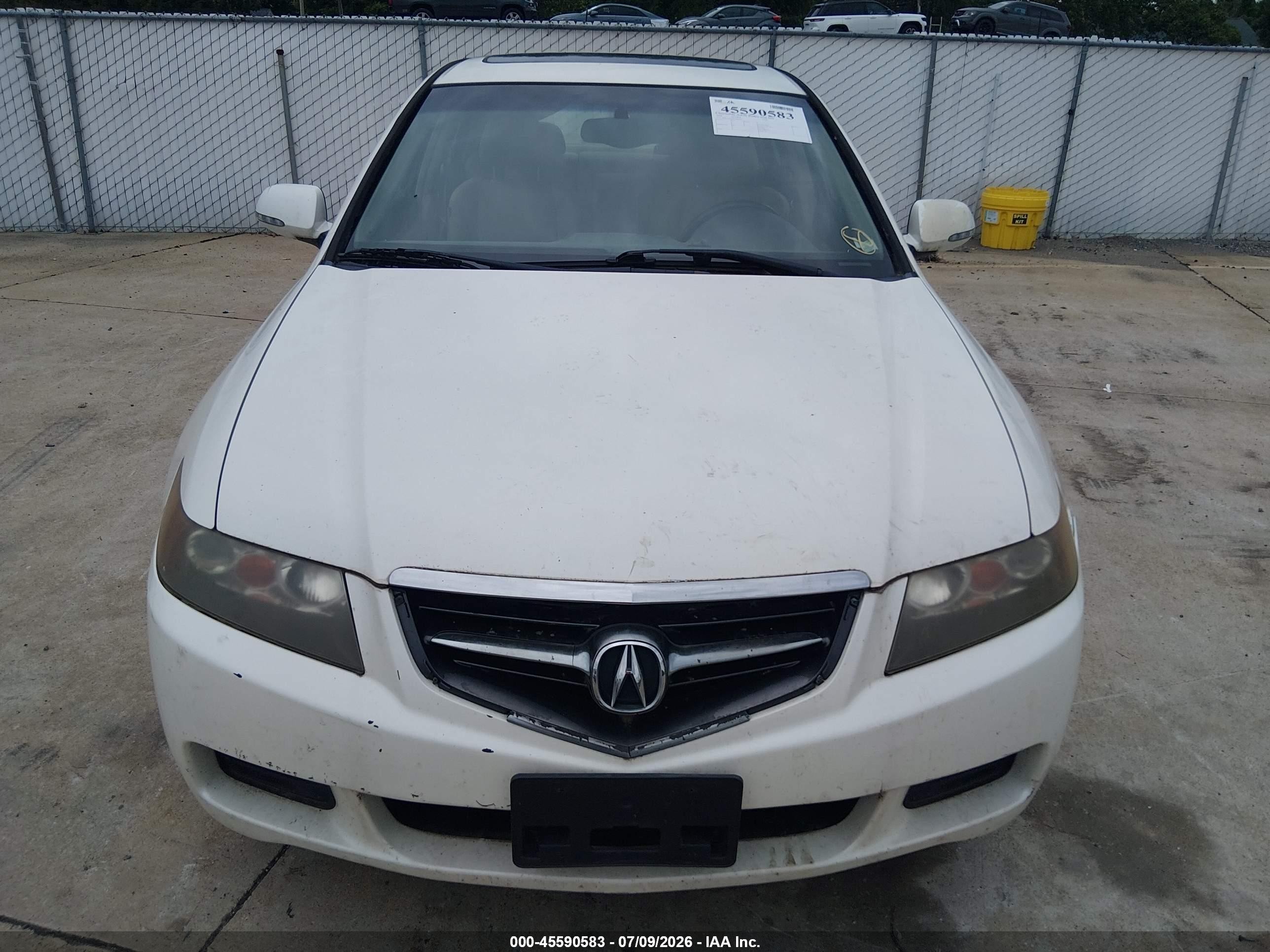 2004 Acura Tsx   White vin: JH4CL96994C008020