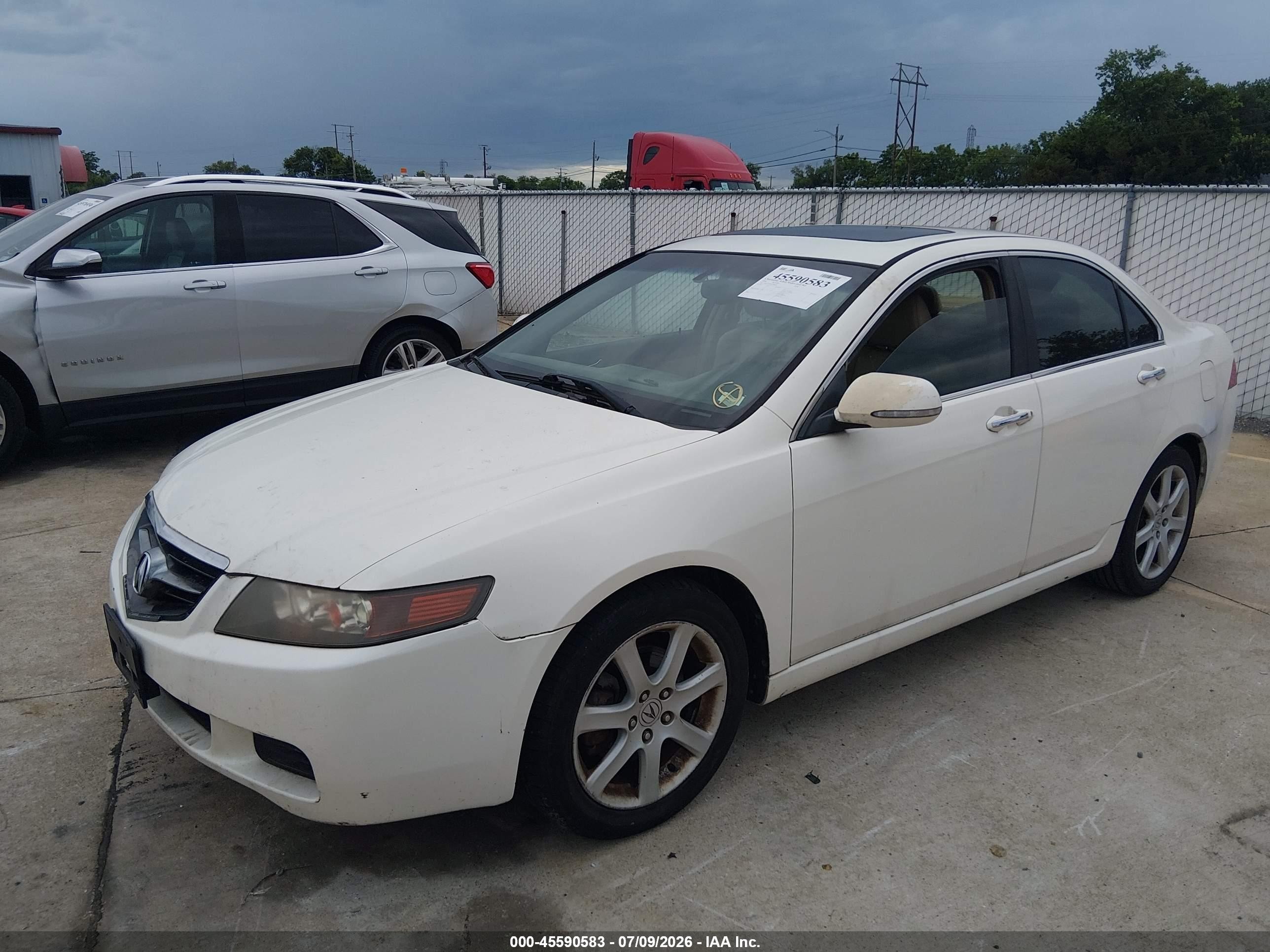2004 Acura Tsx   White vin: JH4CL96994C008020