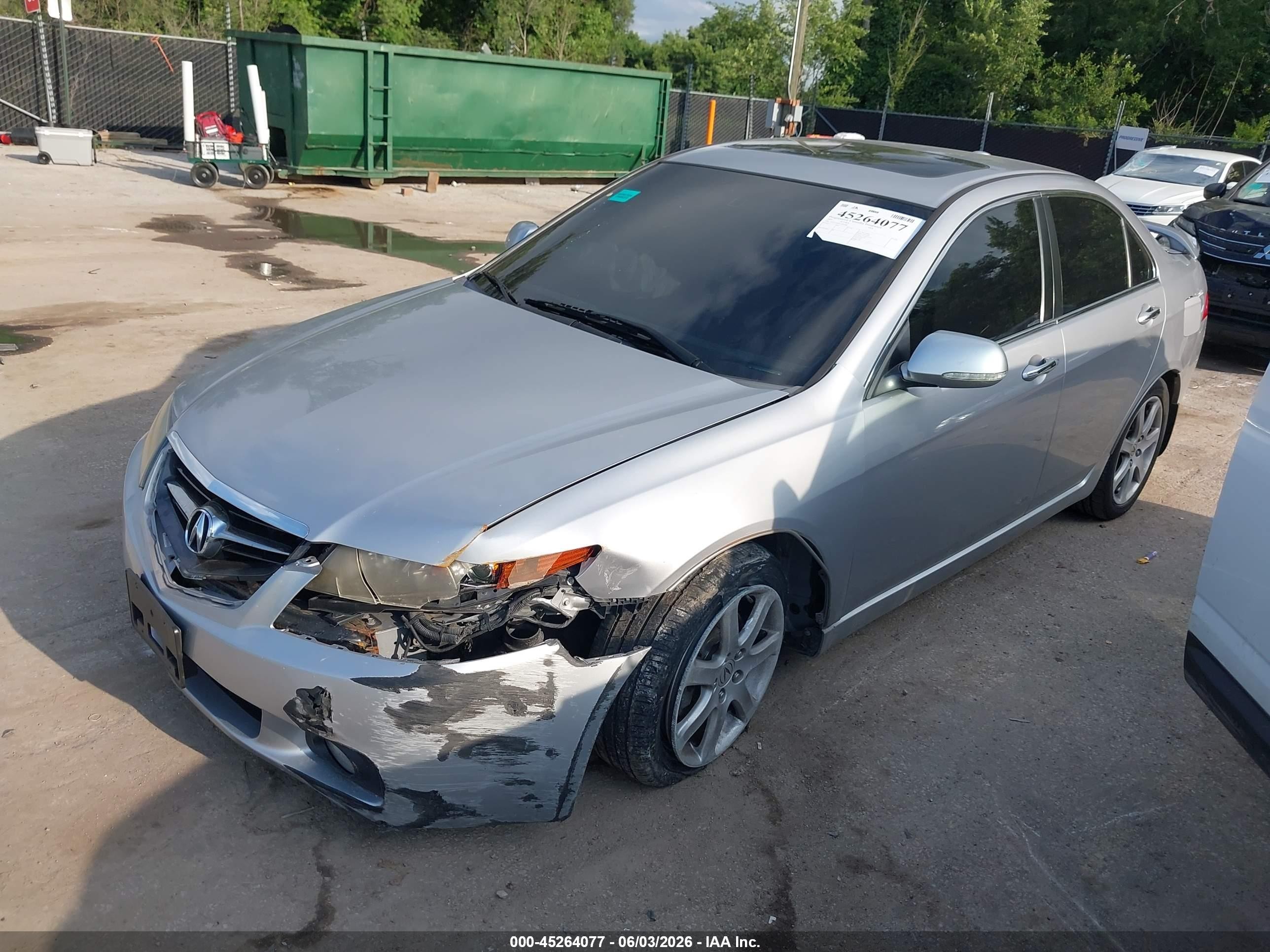 2005 Acura Tsx Base W/navigation (a5) Gray vin: JH4CL96995C000288