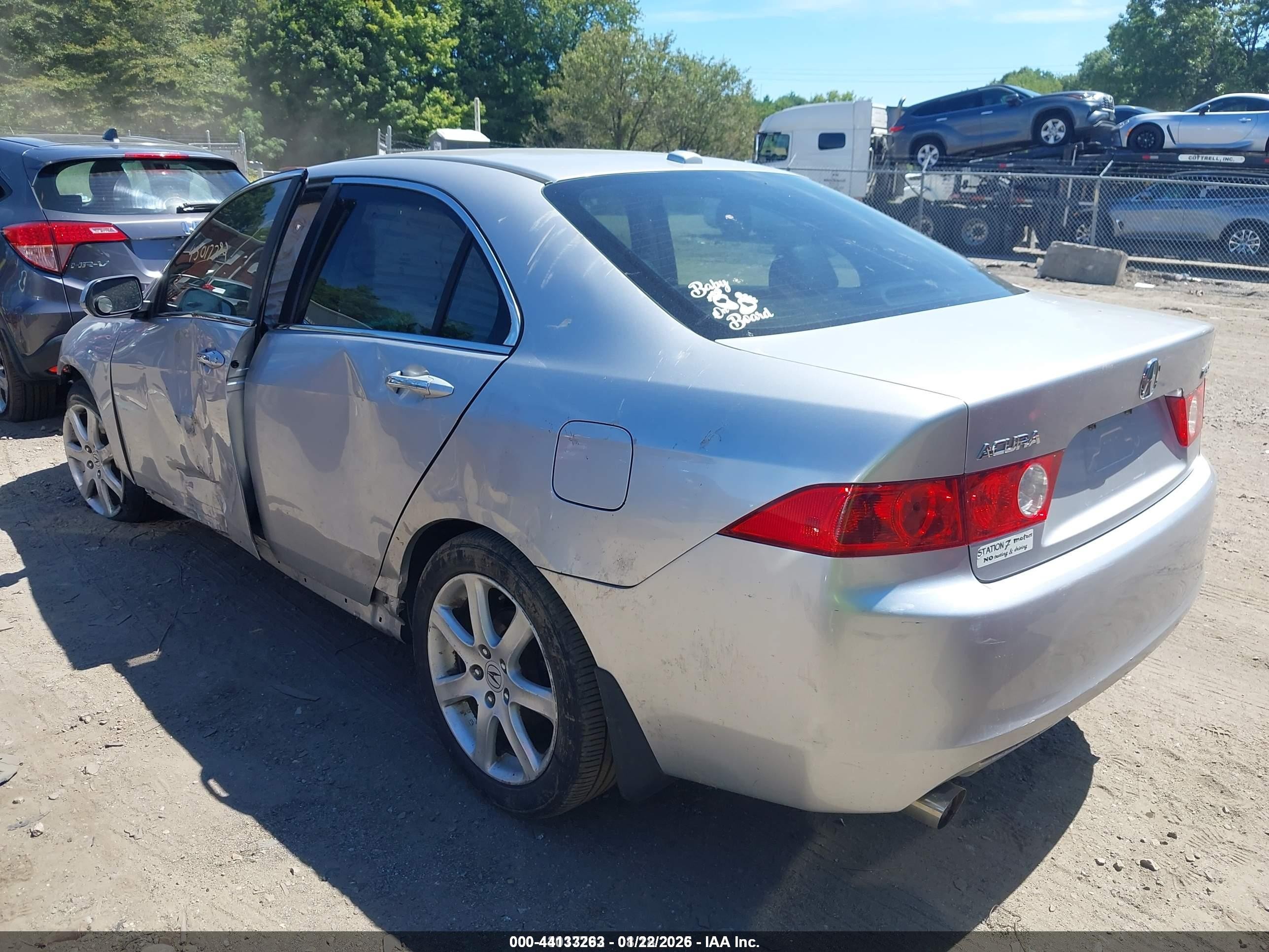 2005 Acura Tsx   Silver vin: JH4CL96995C016006