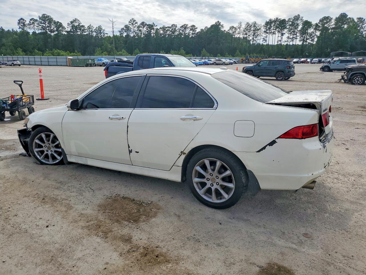 2006 Acura Tsx White vin: JH4CL96996C022227
