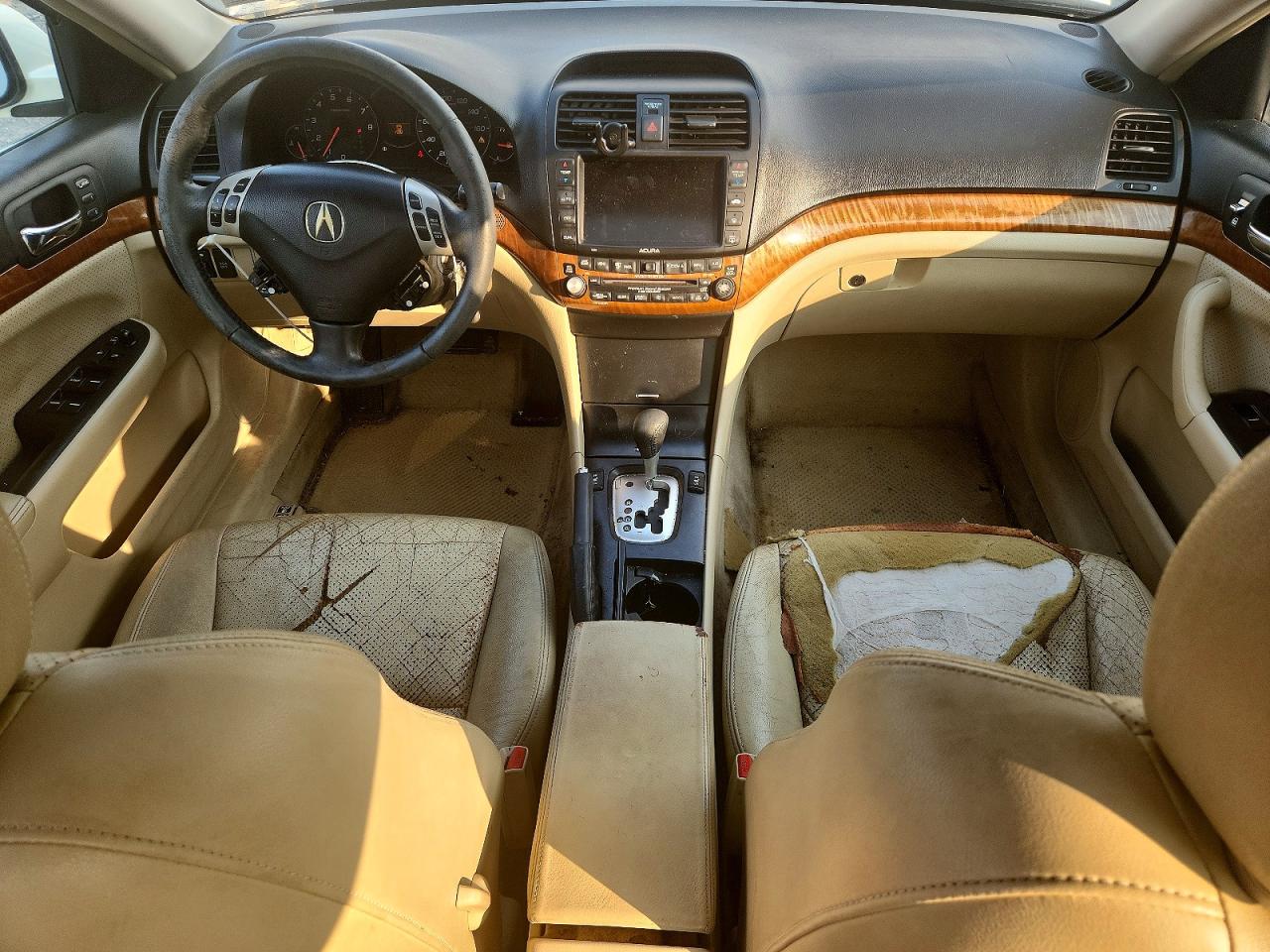 2007 Acura Tsx White vin: JH4CL96997C000343