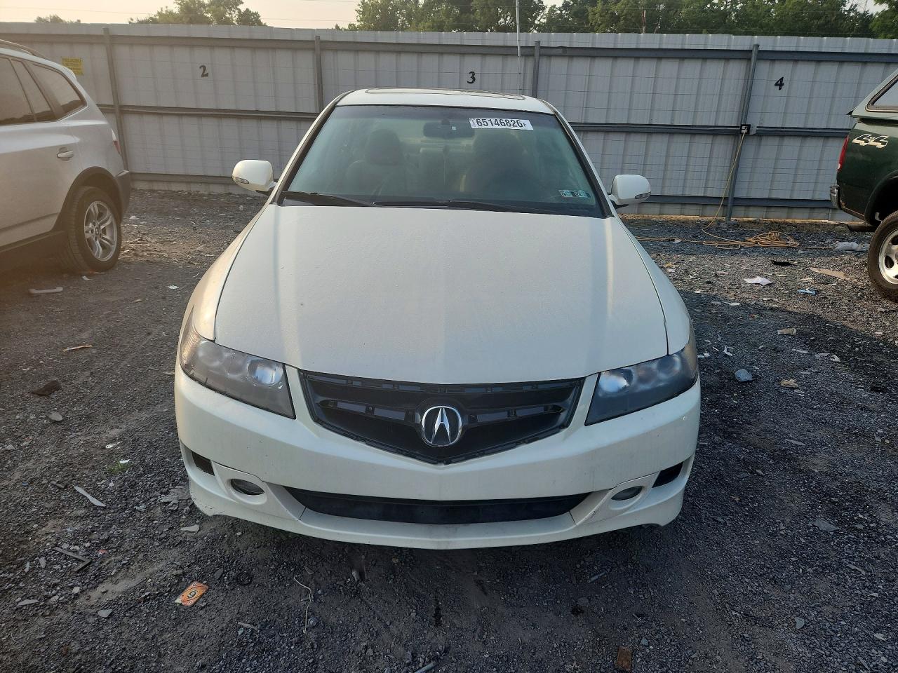 2007 Acura Tsx White vin: JH4CL96997C000343