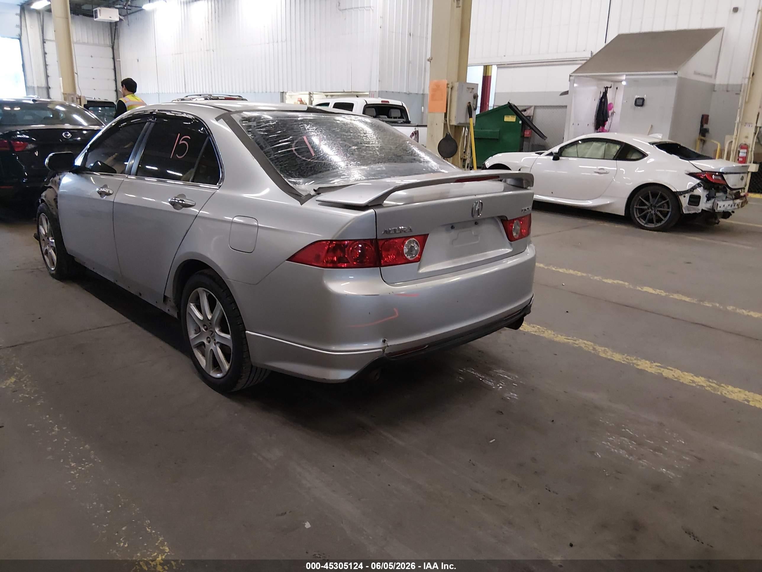 2007 Acura Tsx   Silver vin: JH4CL96997C001007