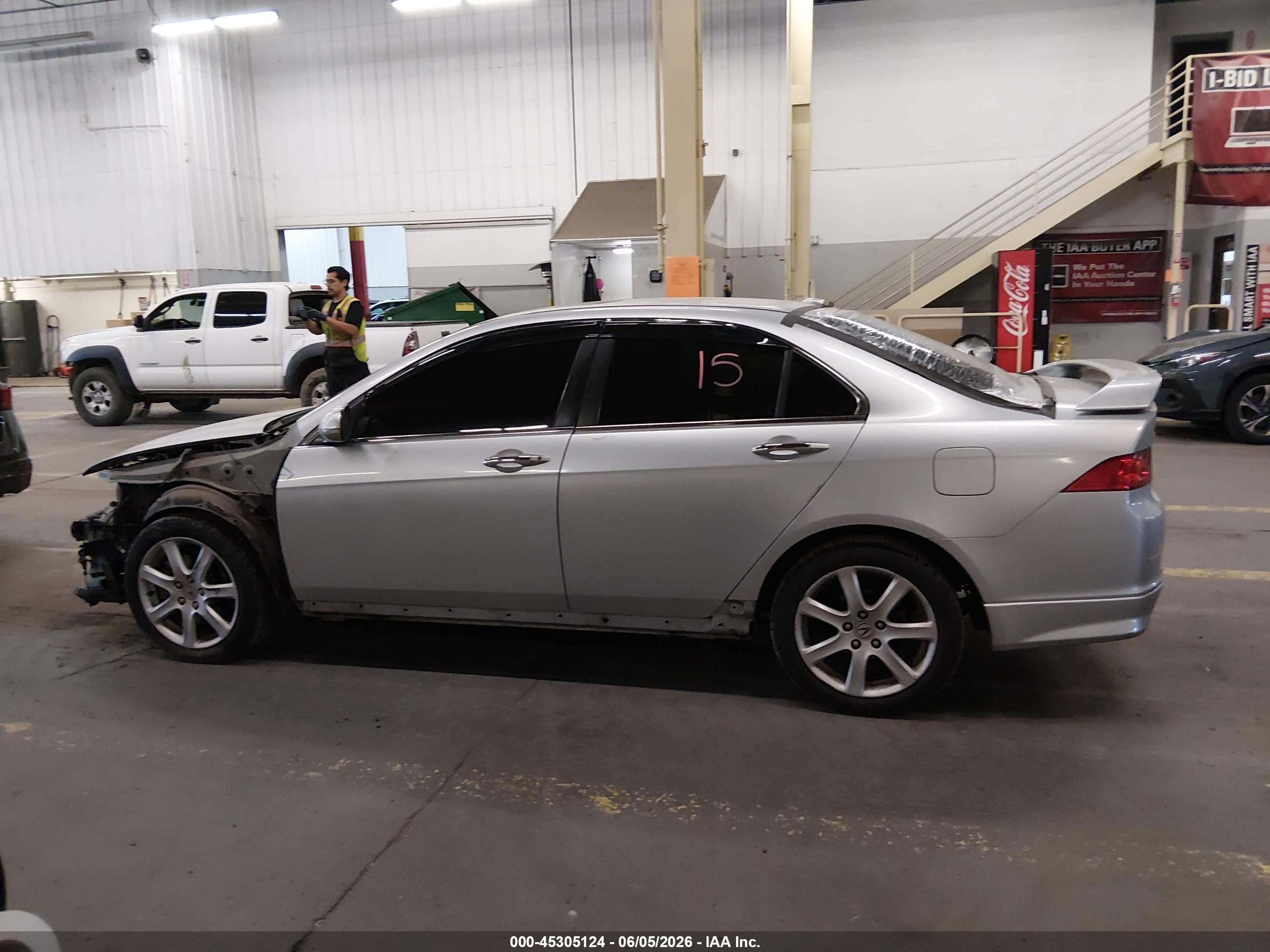 2007 Acura Tsx   Silver vin: JH4CL96997C001007