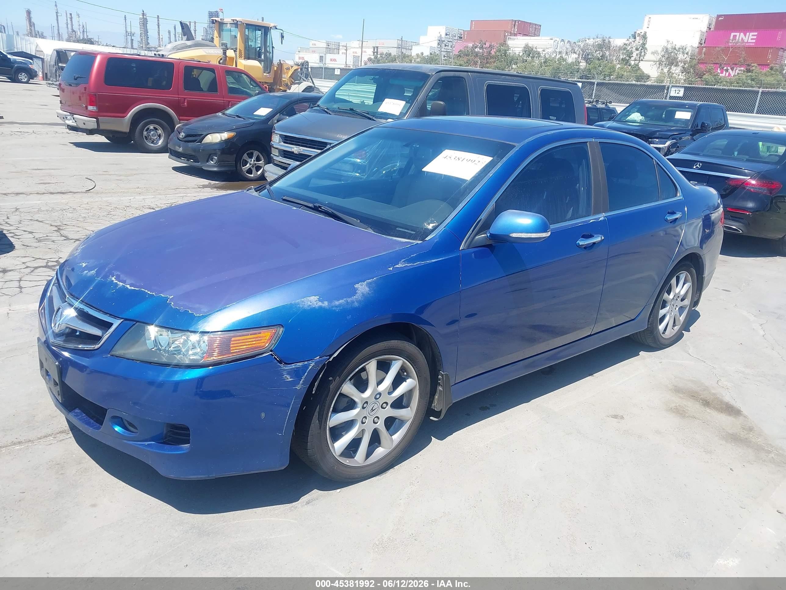 2007 Acura Tsx   Синий vin: JH4CL96997C007986