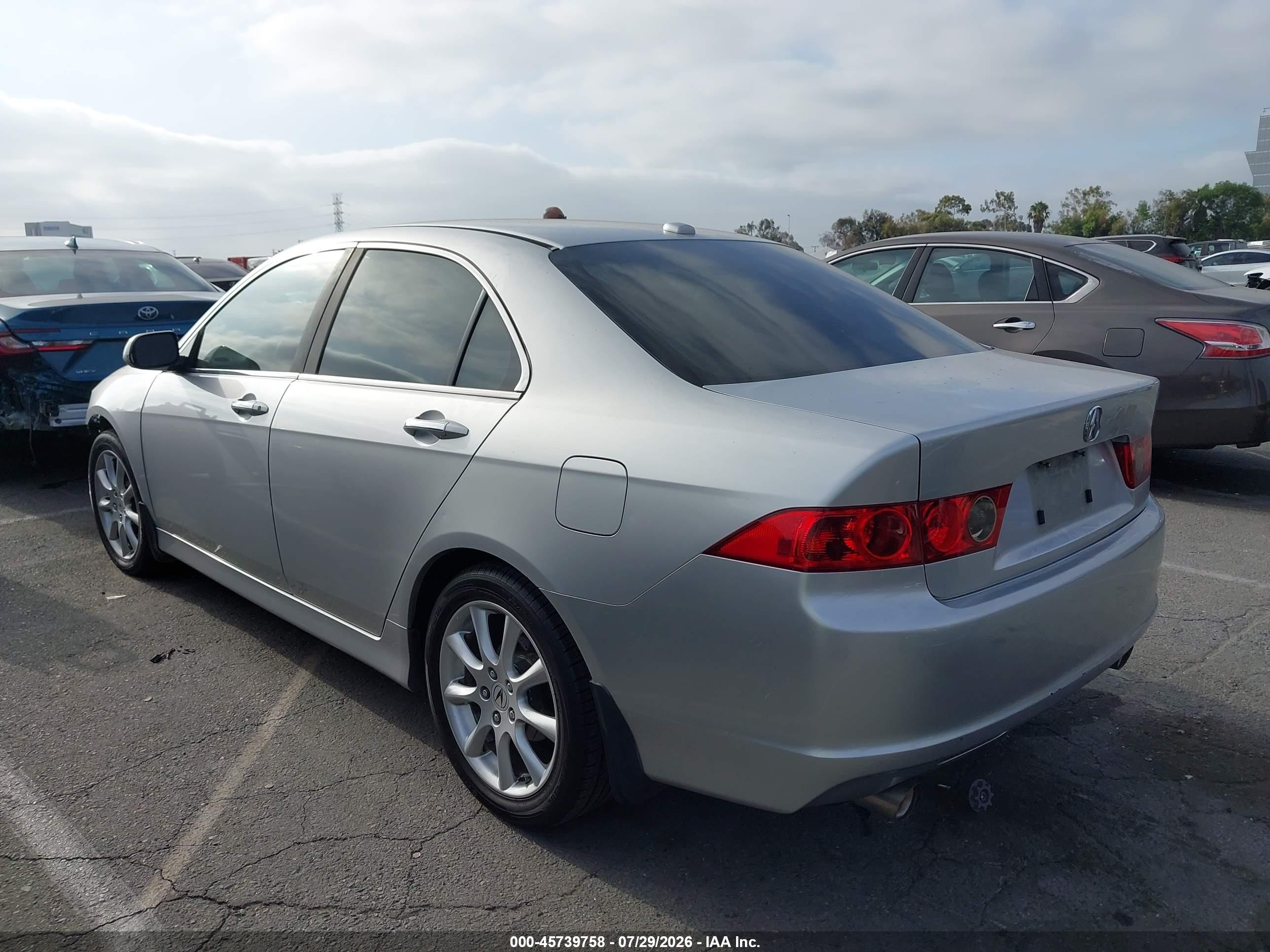 2007 Acura Tsx   Silver vin: JH4CL96997C011522