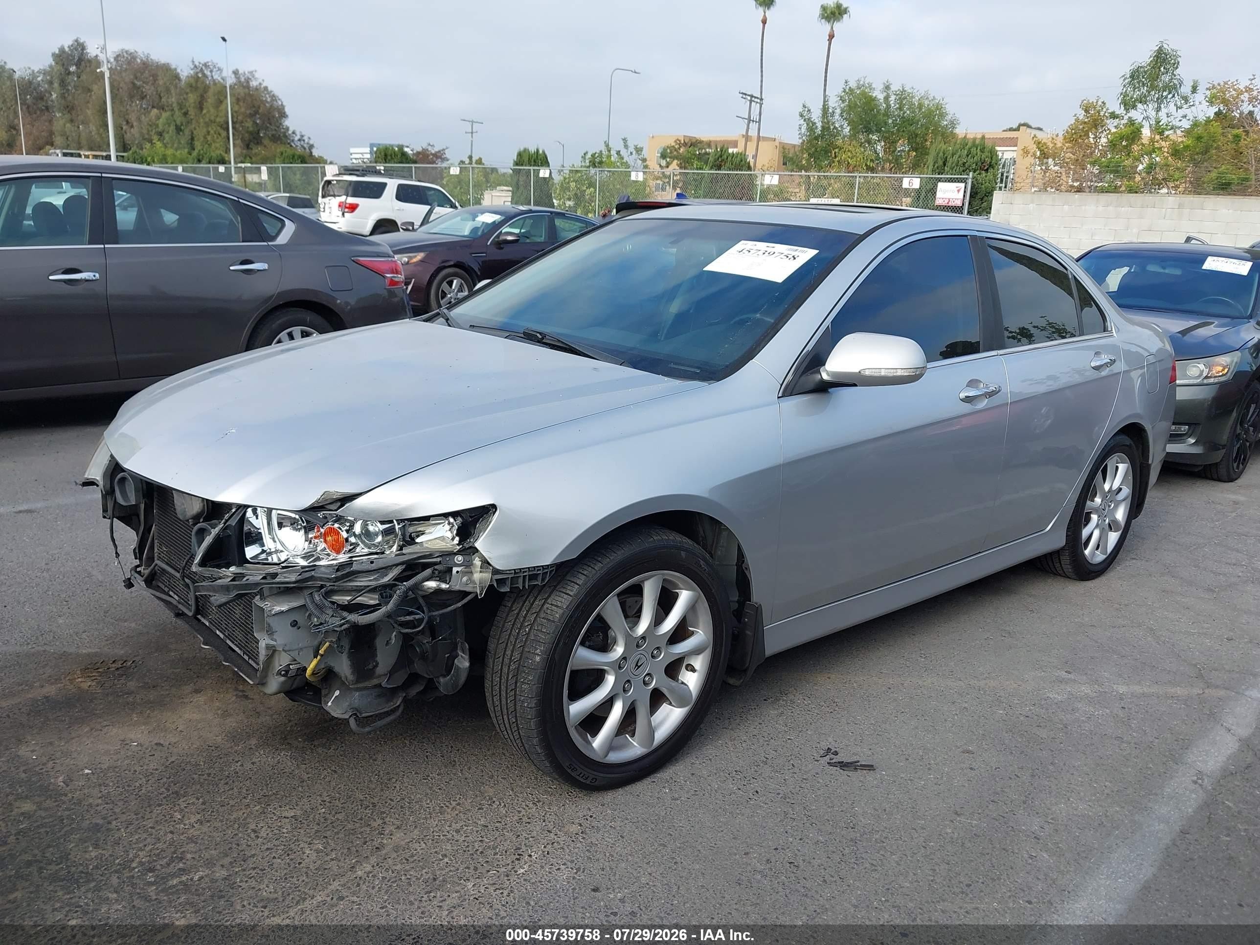 2007 Acura Tsx   Silver vin: JH4CL96997C011522