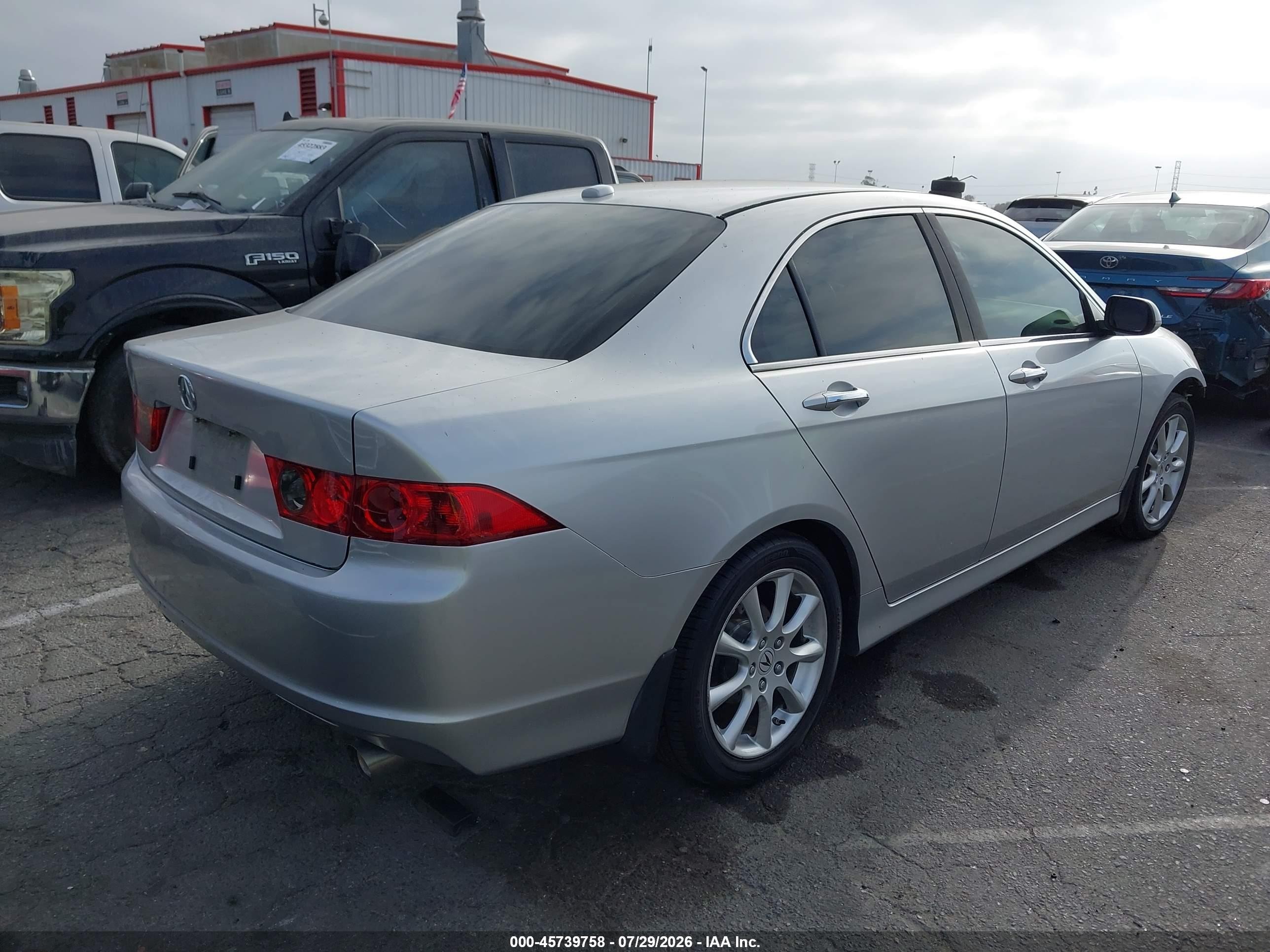 2007 Acura Tsx   Silver vin: JH4CL96997C011522