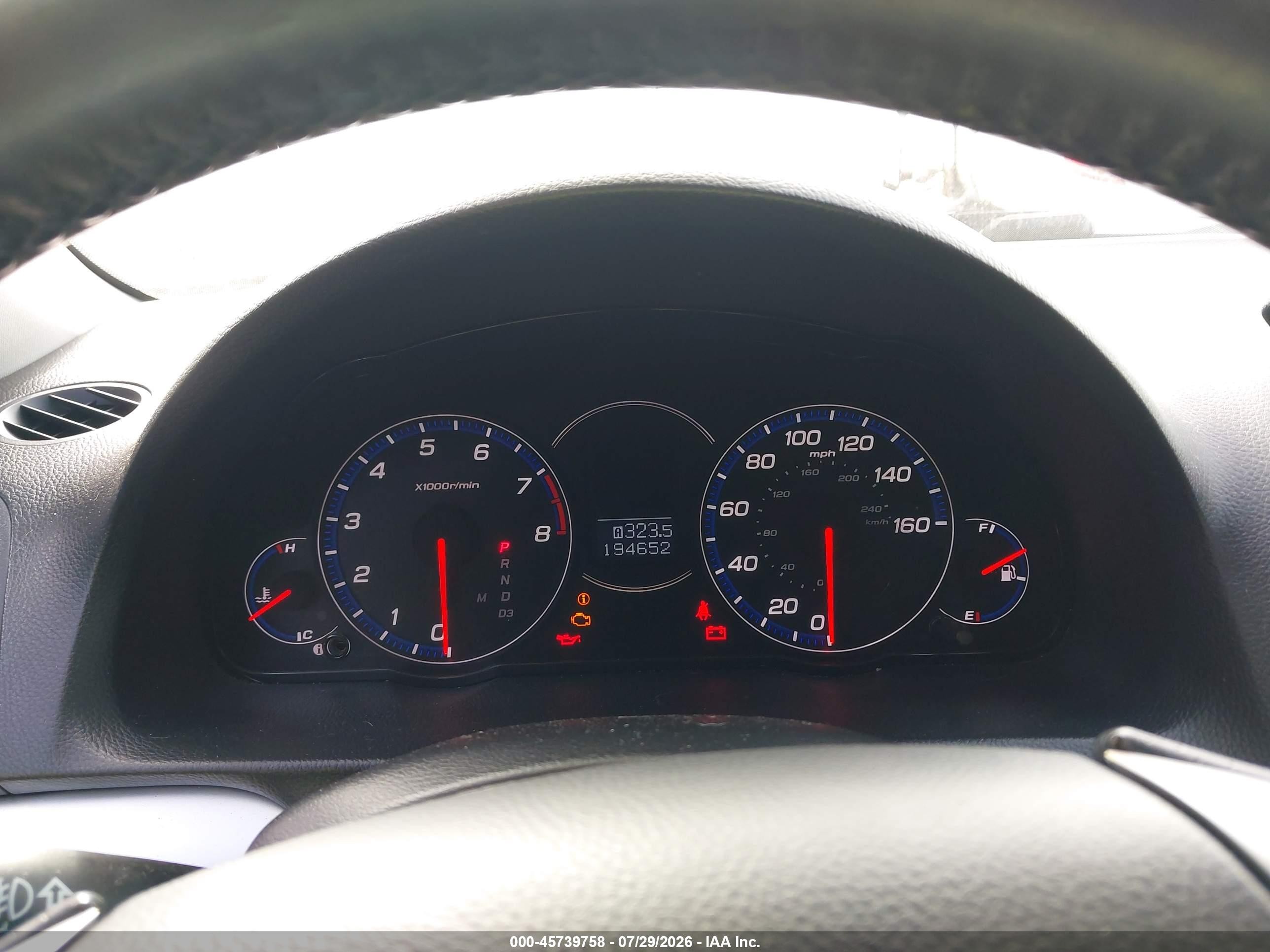 2007 Acura Tsx   Silver vin: JH4CL96997C011522