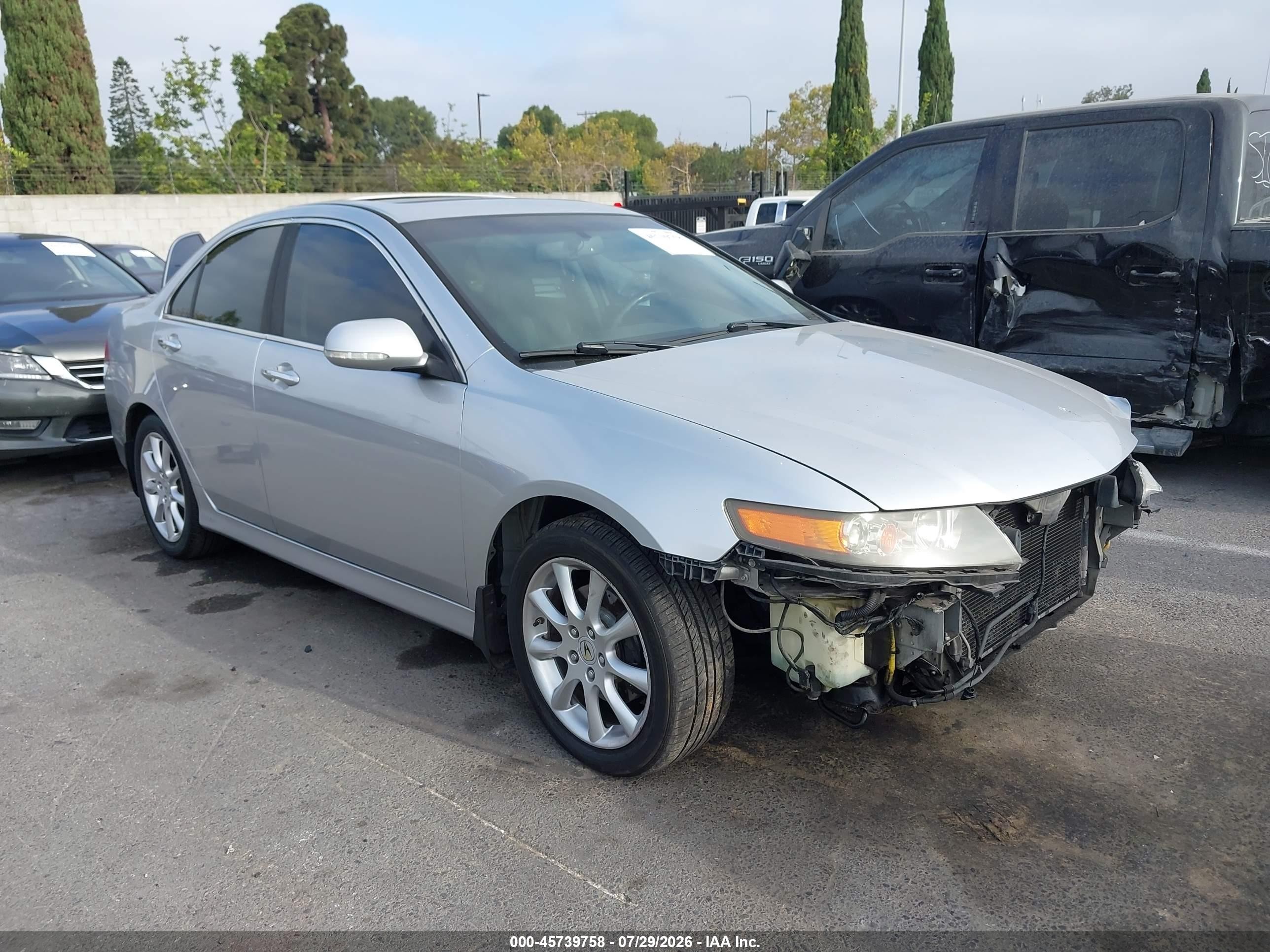 2007 Acura Tsx   Silver vin: JH4CL96997C011522