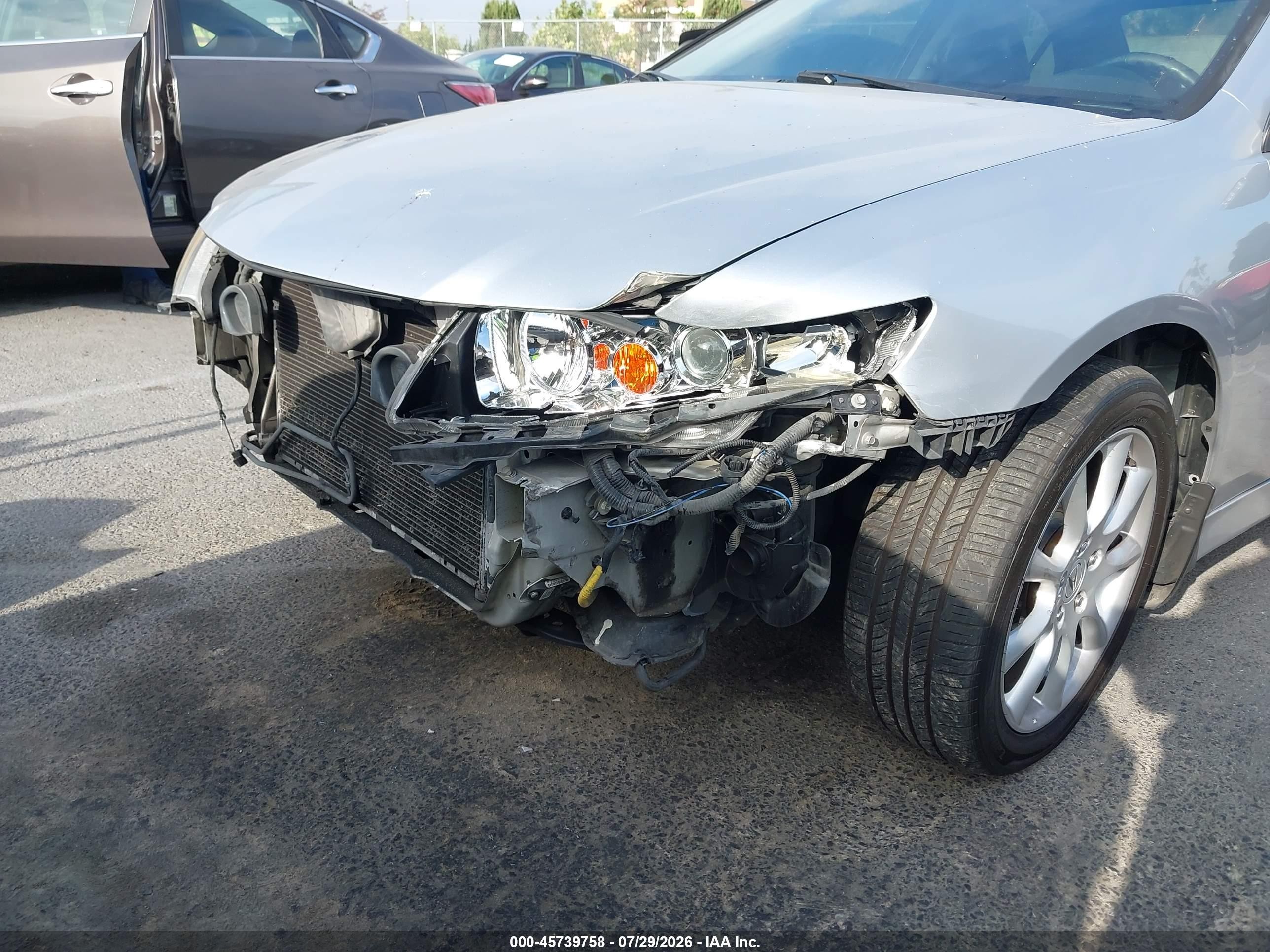 2007 Acura Tsx   Silver vin: JH4CL96997C011522