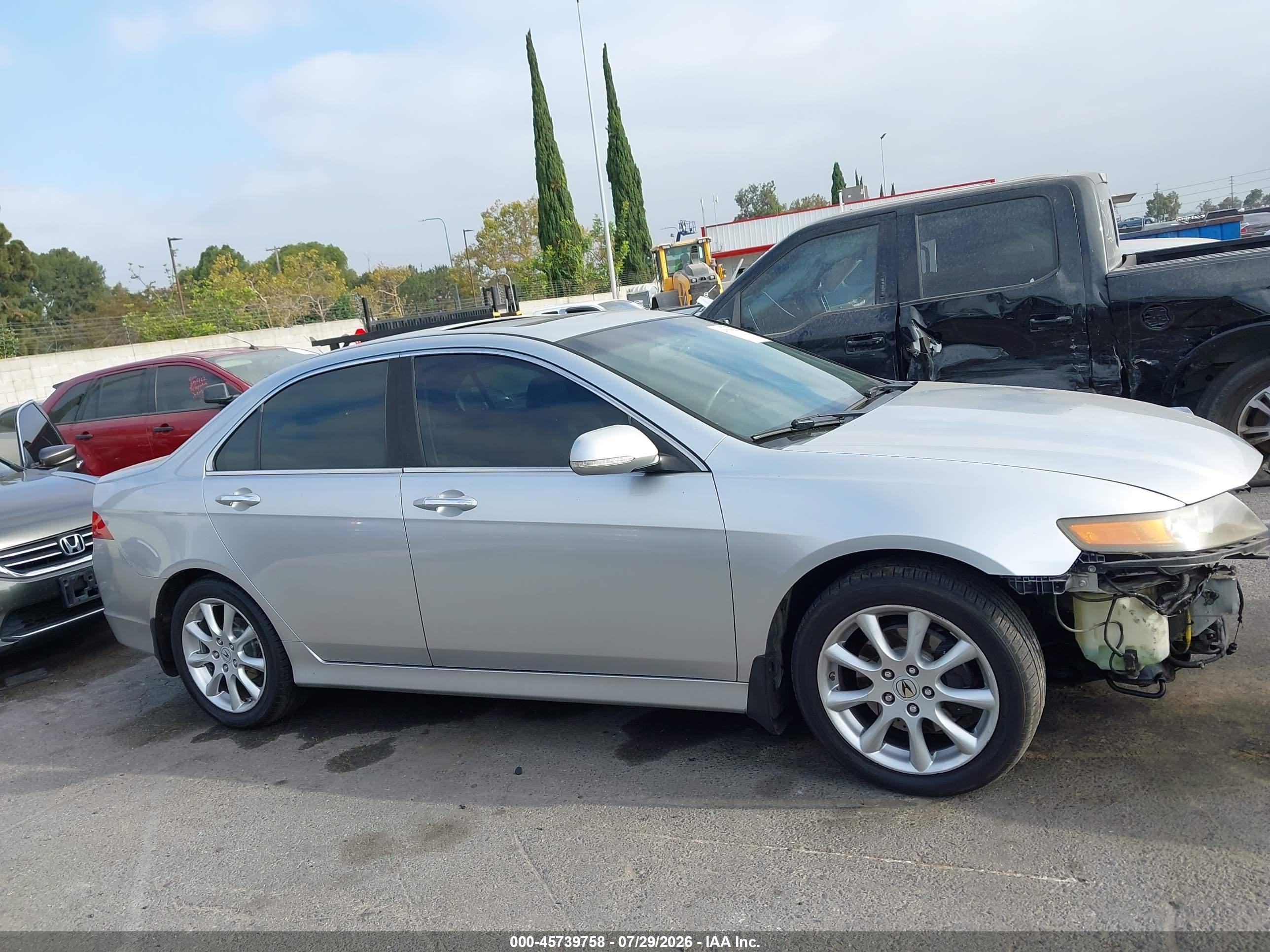 2007 Acura Tsx   Silver vin: JH4CL96997C011522