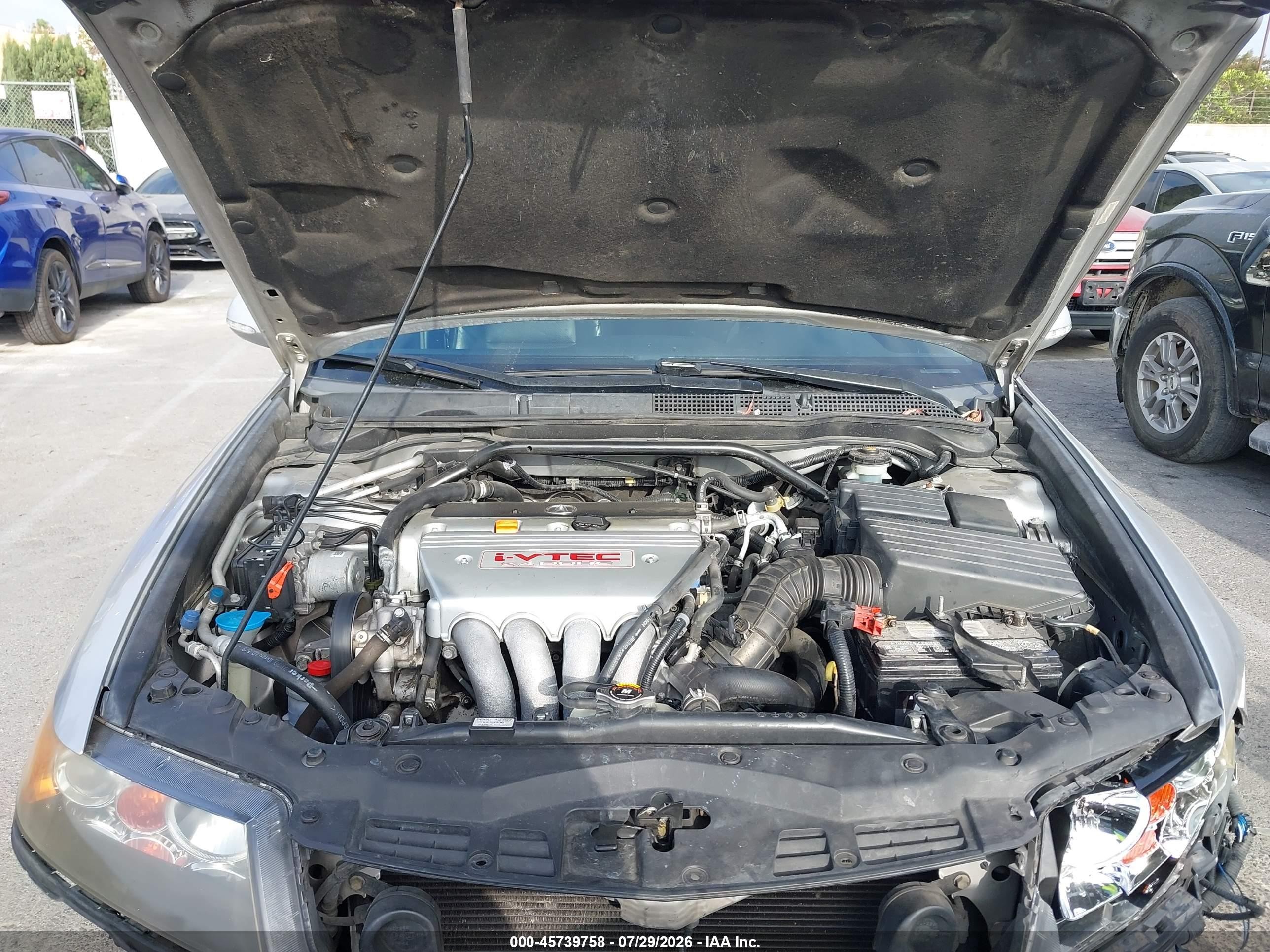 2007 Acura Tsx   Silver vin: JH4CL96997C011522
