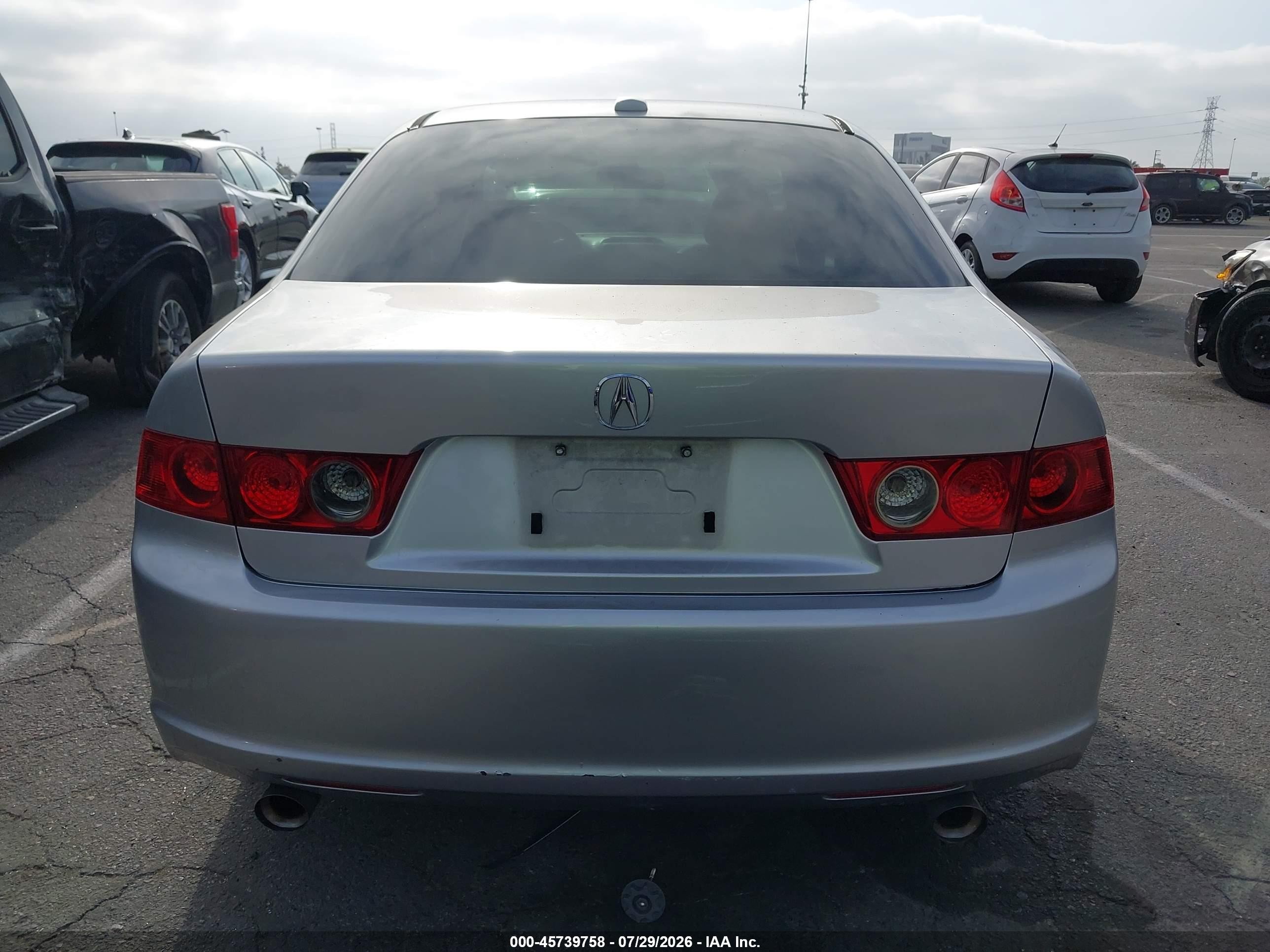 2007 Acura Tsx   Silver vin: JH4CL96997C011522