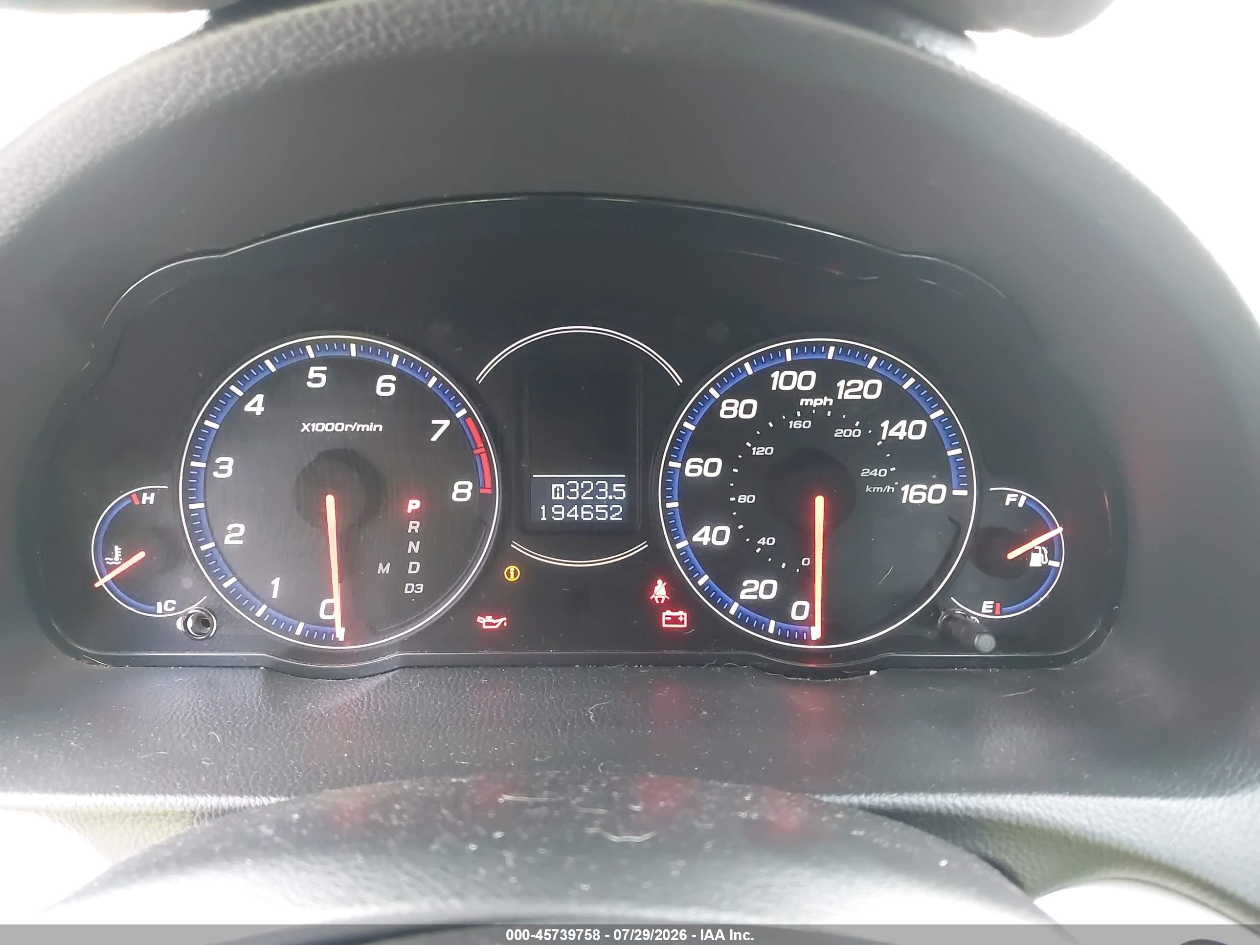 2007 Acura Tsx   Silver vin: JH4CL96997C011522