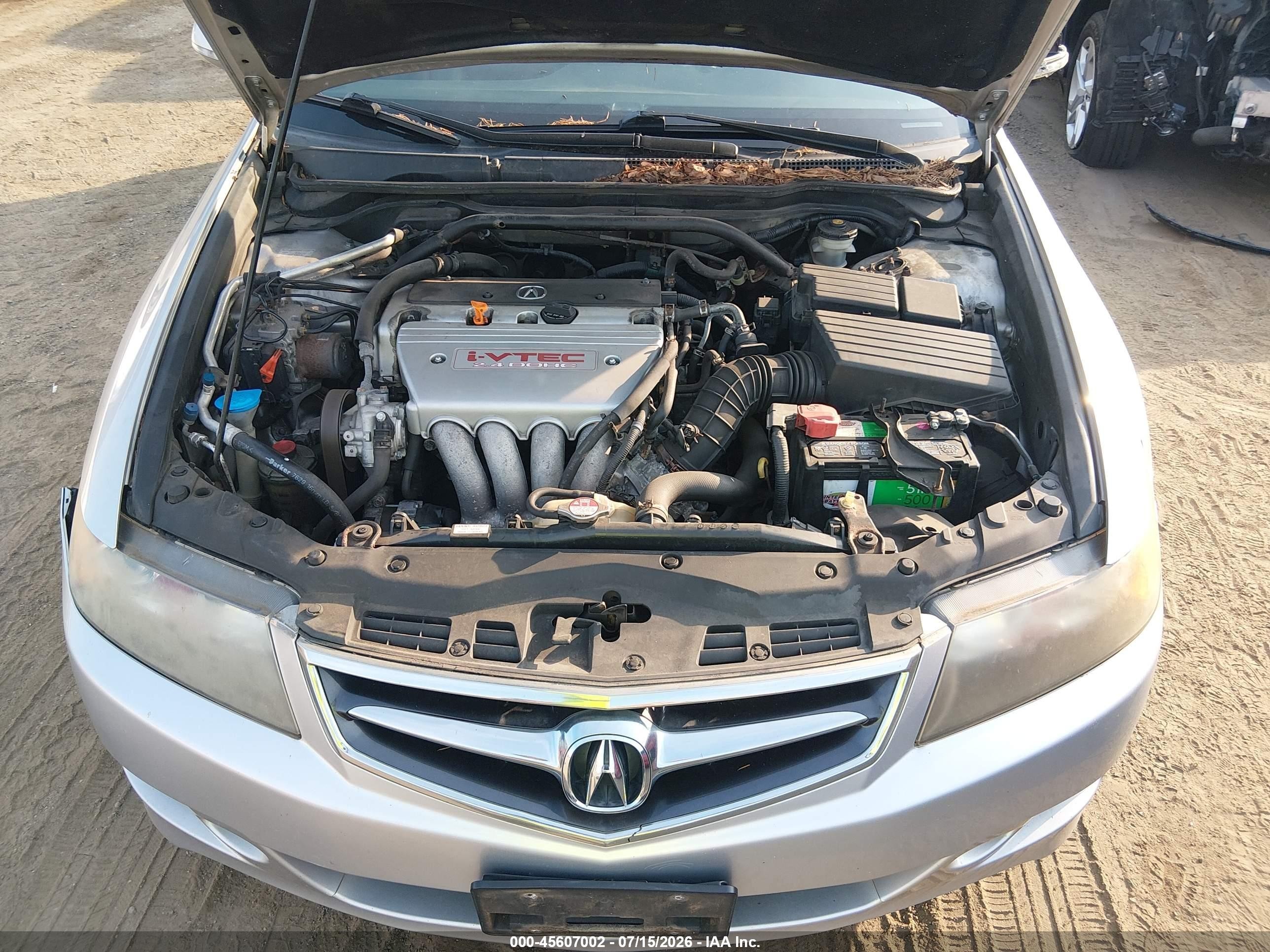 2007 Acura Tsx   Silver vin: JH4CL96997C015750