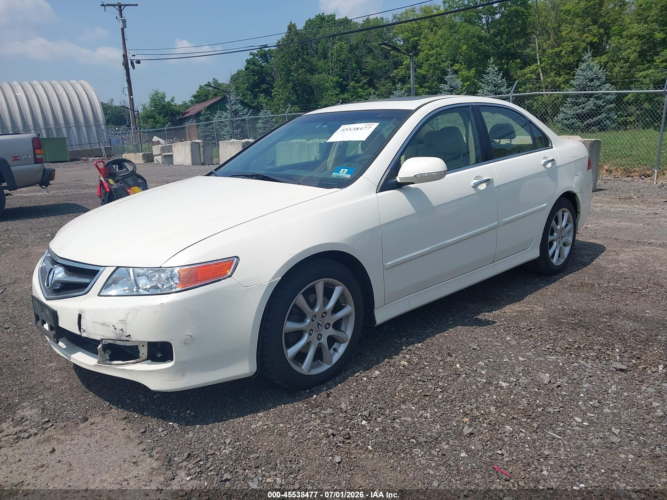 2008 Acura Tsx   White vin: JH4CL96998C009125