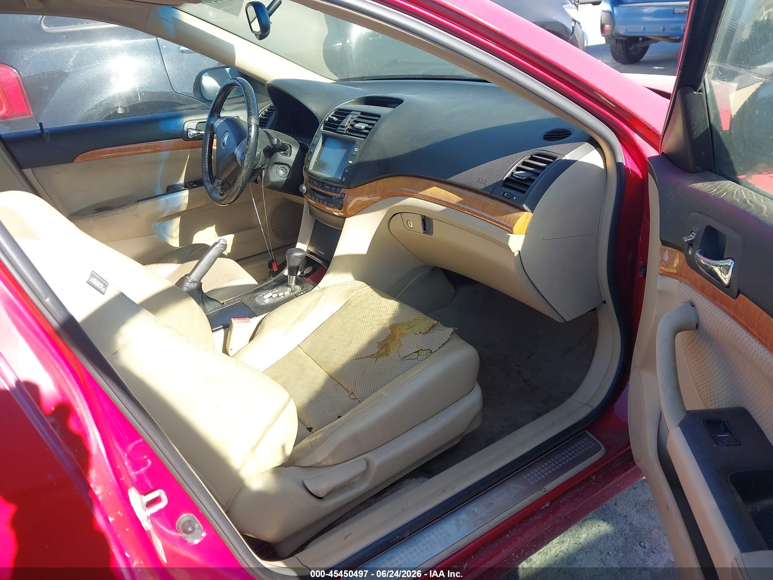 2004 Acura Tsx   Red vin: JH4CL969X4C002016