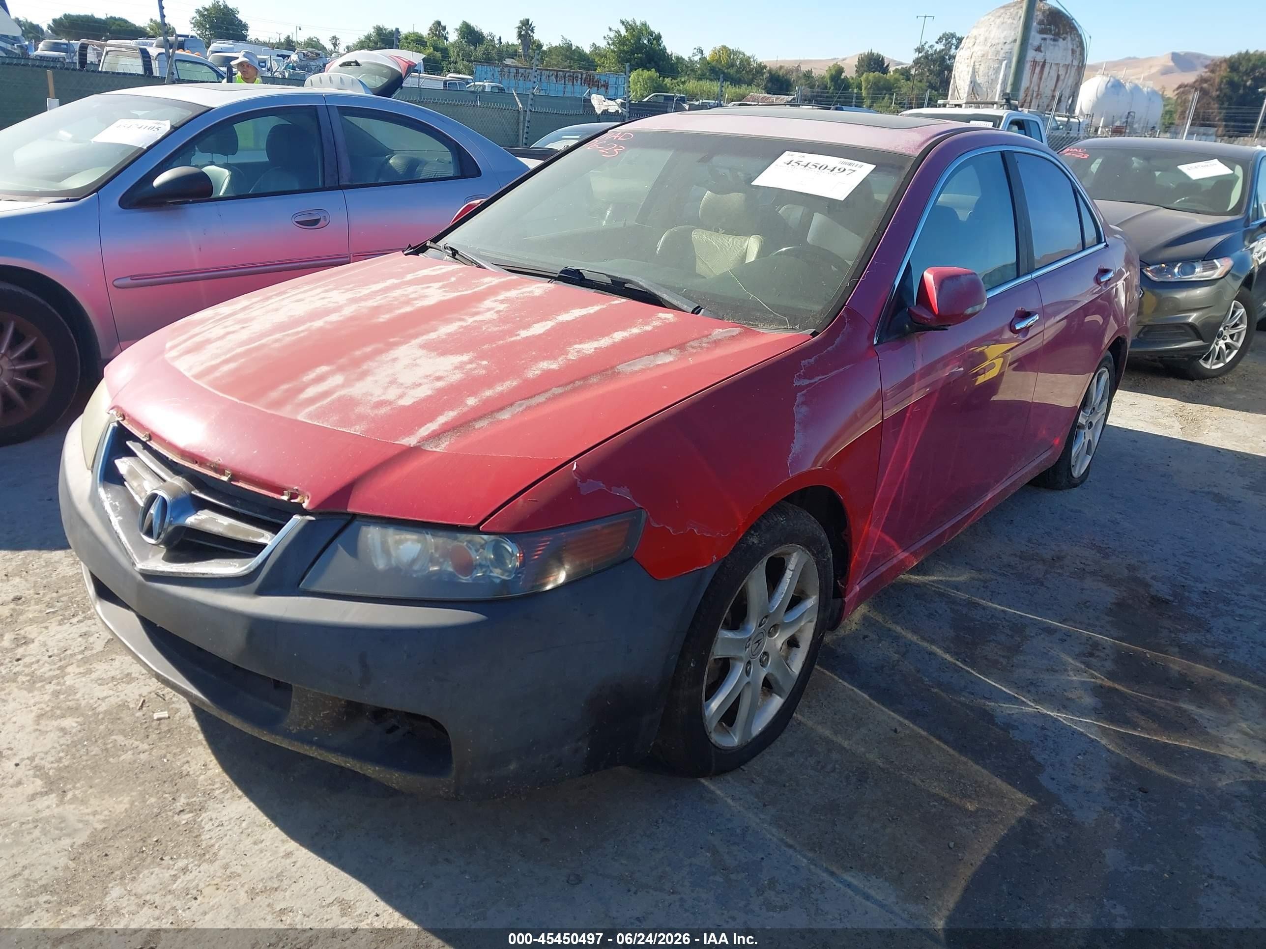 2004 Acura Tsx   Red vin: JH4CL969X4C002016