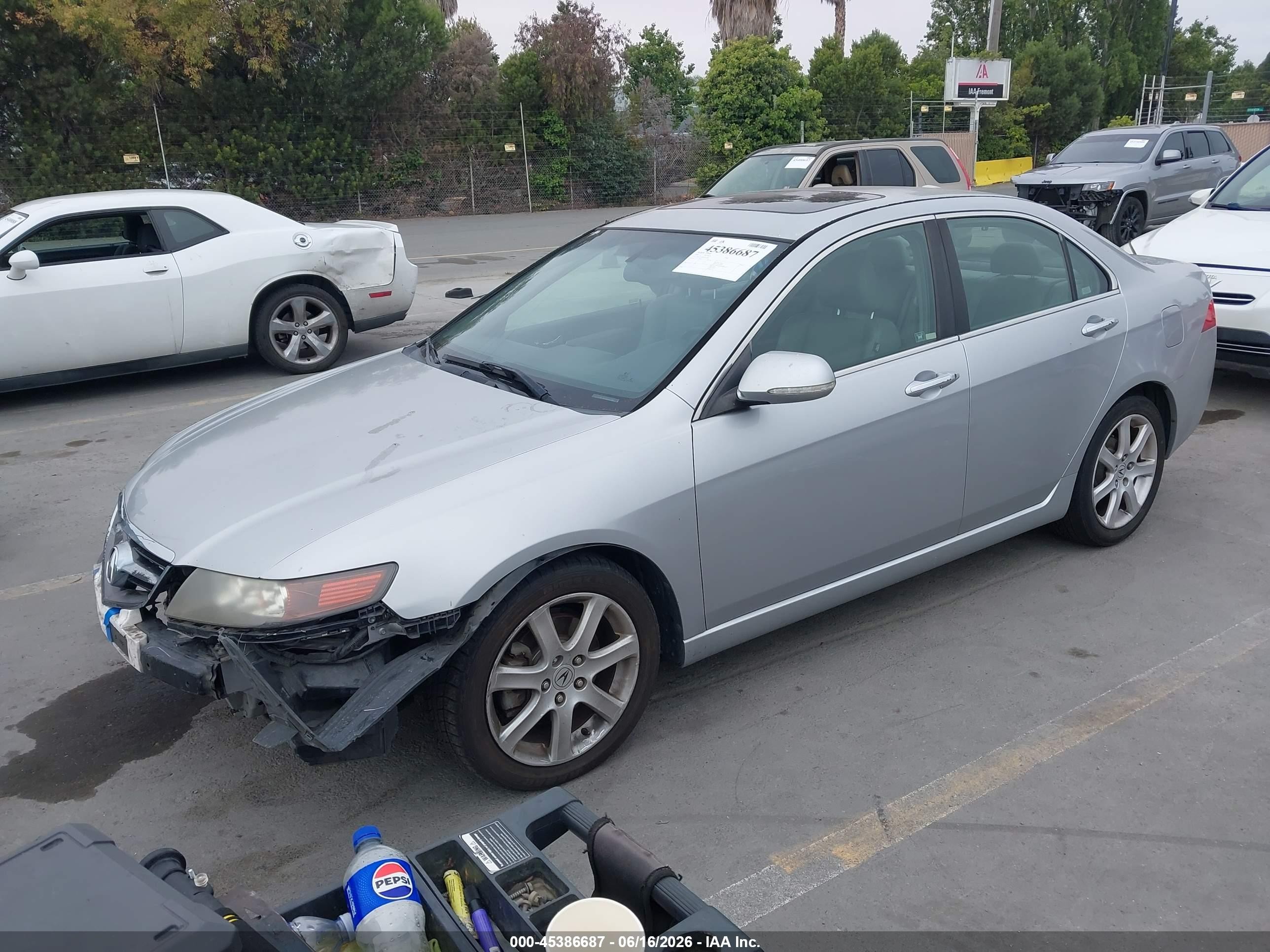2005 Acura Tsx Base W/navigation (a5) Серебряный vin: JH4CL969X5C014166