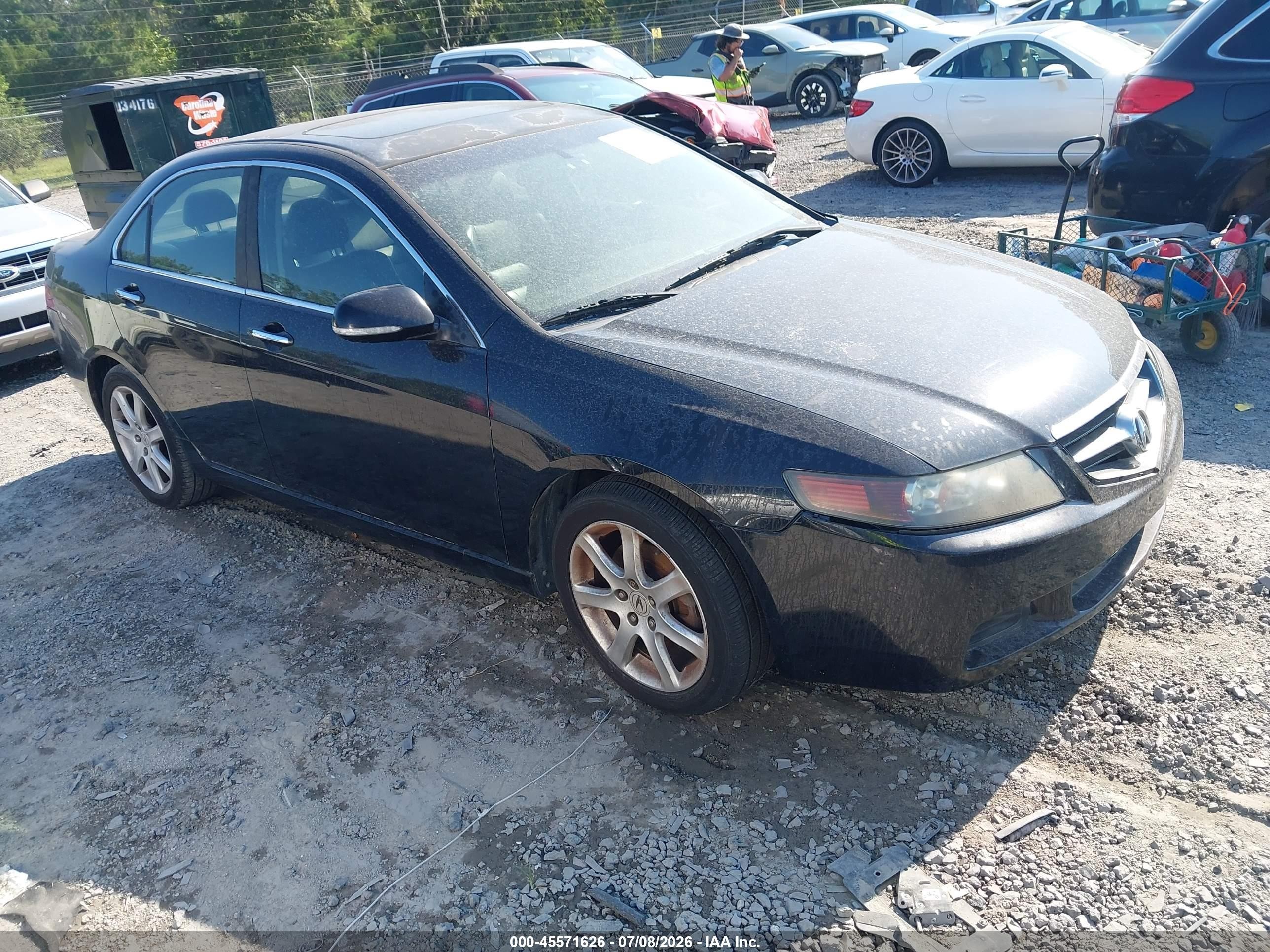 2005 Acura Tsx   Black vin: JH4CL969X5C034837