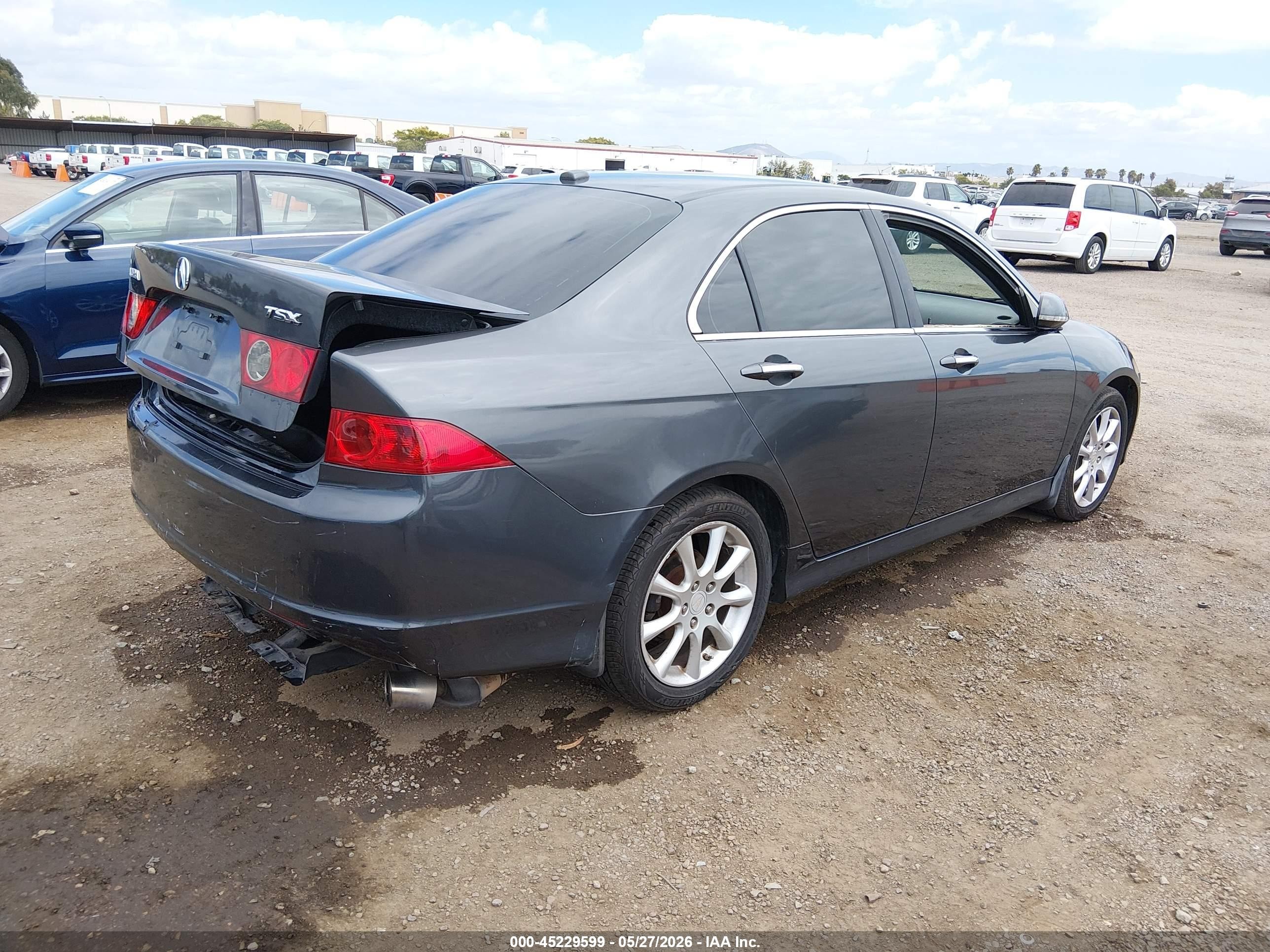 2006 Acura Tsx   Gray vin: JH4CL969X6C002908