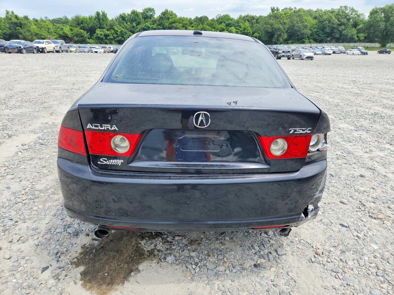 2006 Acura Tsx Black vin: JH4CL969X6C037240