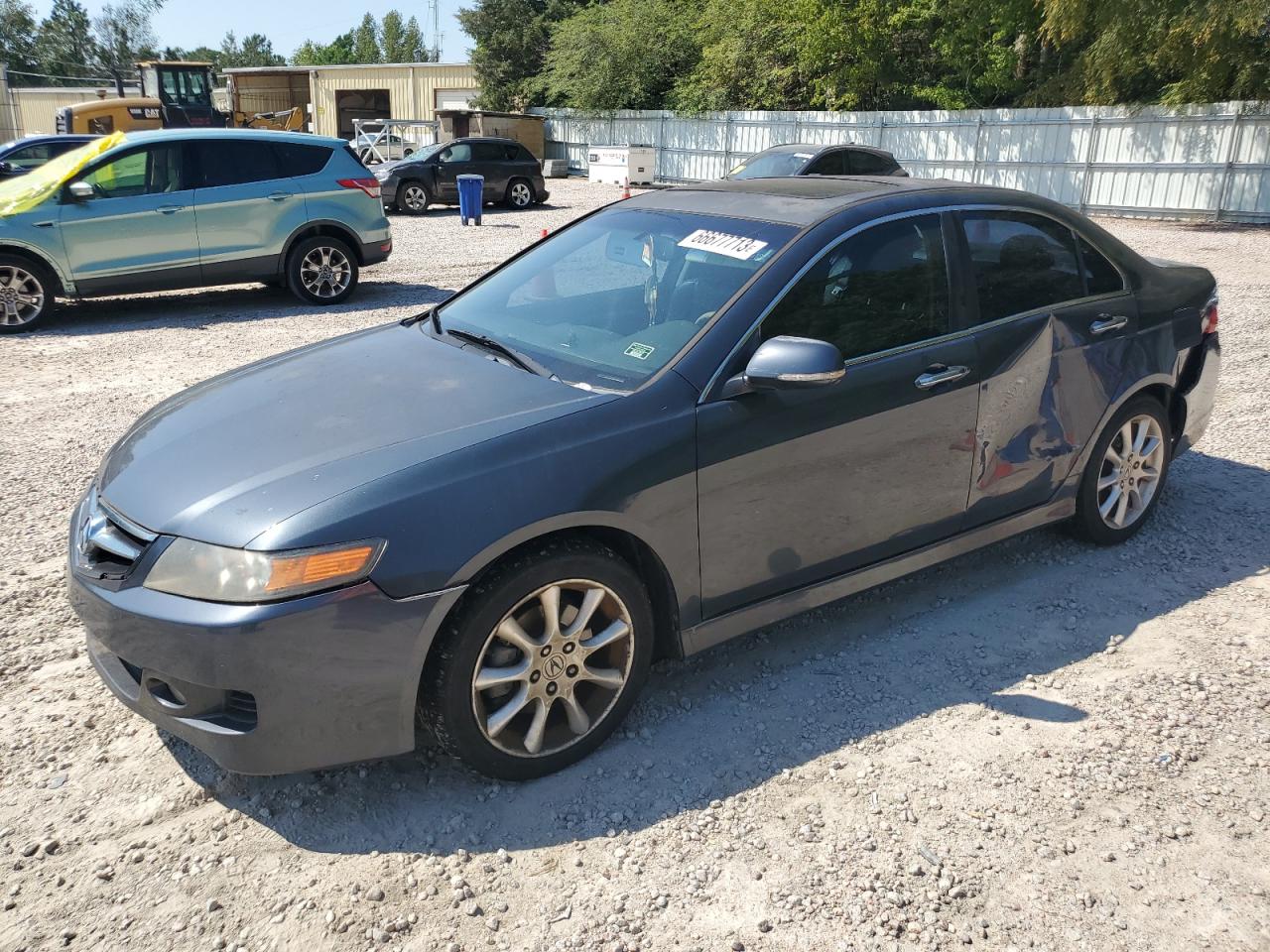 2007 Acura Tsx Gray vin: JH4CL969X7C013649