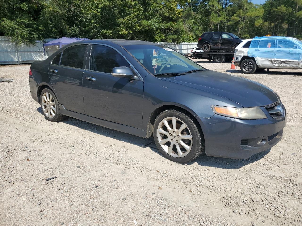 2007 Acura Tsx Gray vin: JH4CL969X7C013649