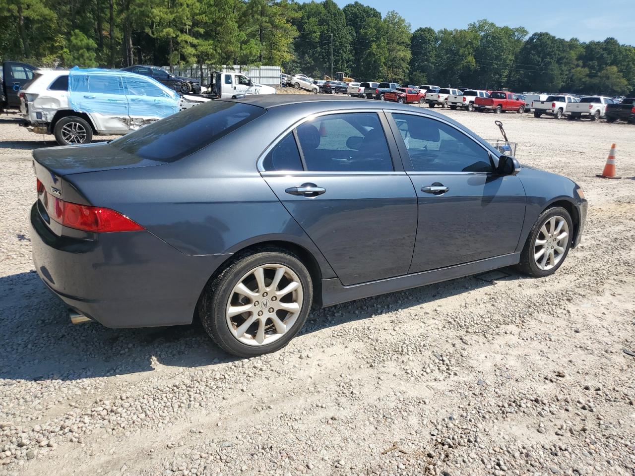 2007 Acura Tsx Gray vin: JH4CL969X7C013649