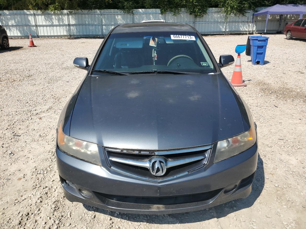 2007 Acura Tsx Gray vin: JH4CL969X7C013649
