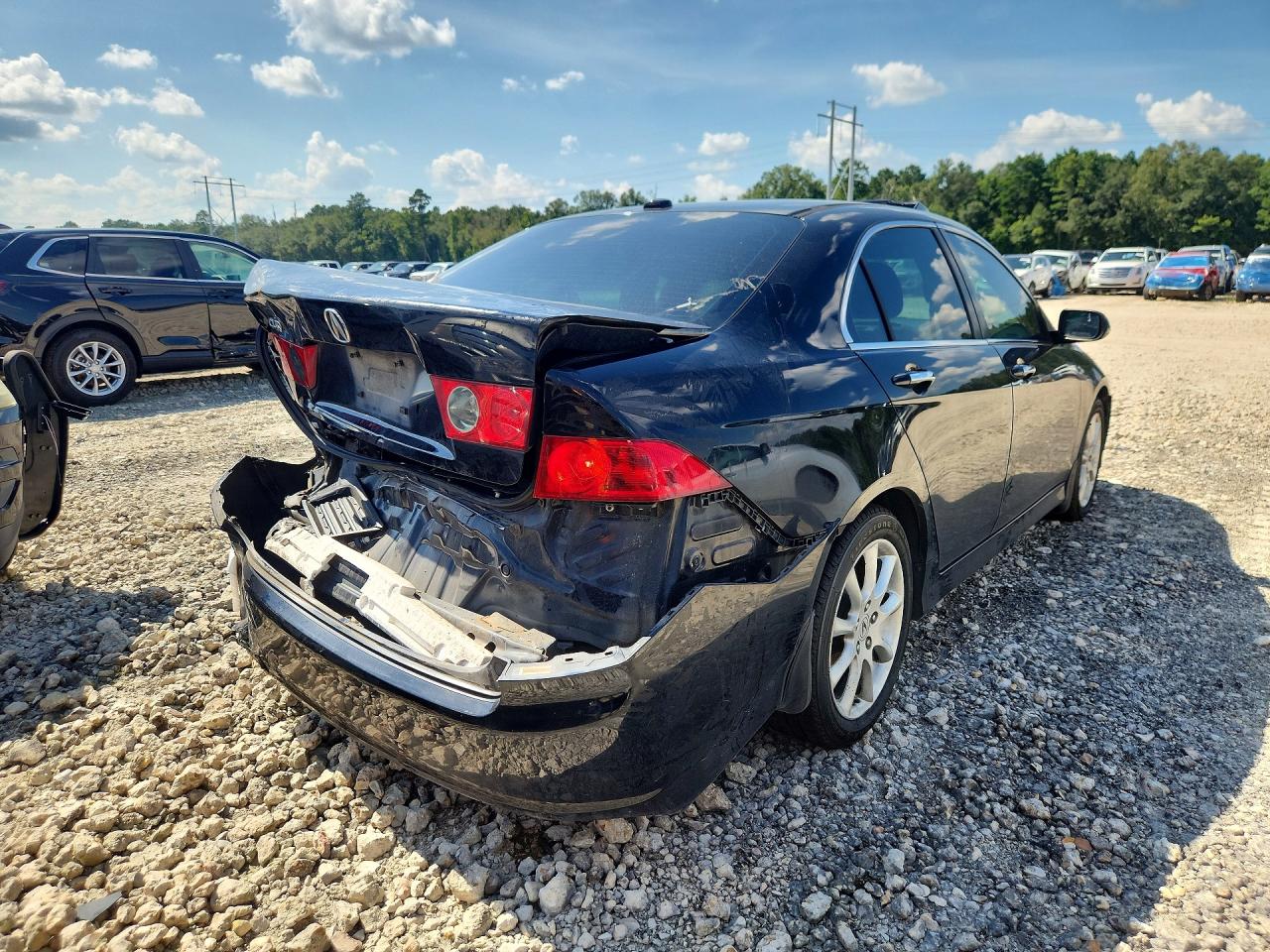 2007 Acura Tsx Black vin: JH4CL969X7C014445