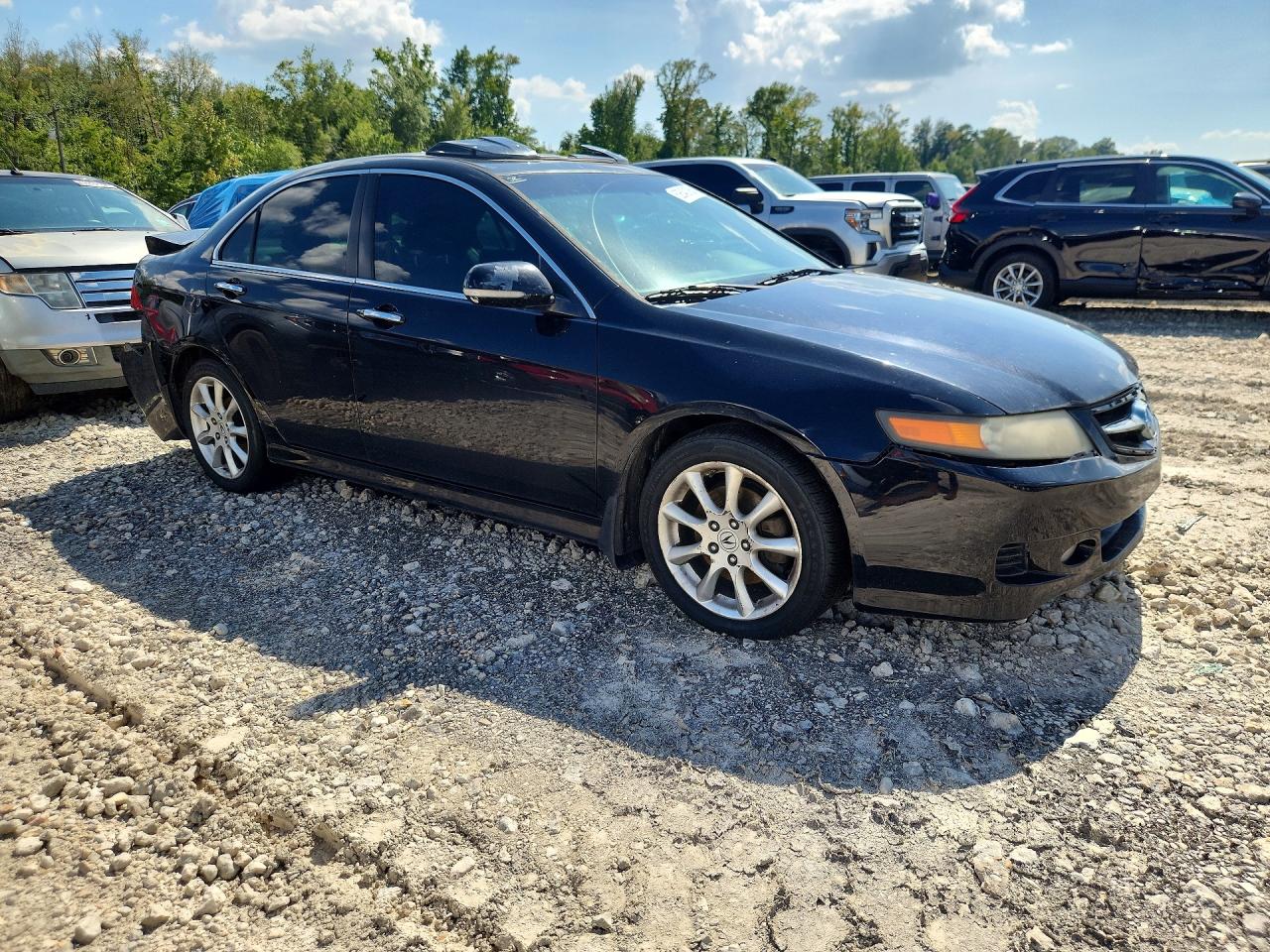 2007 Acura Tsx Black vin: JH4CL969X7C014445