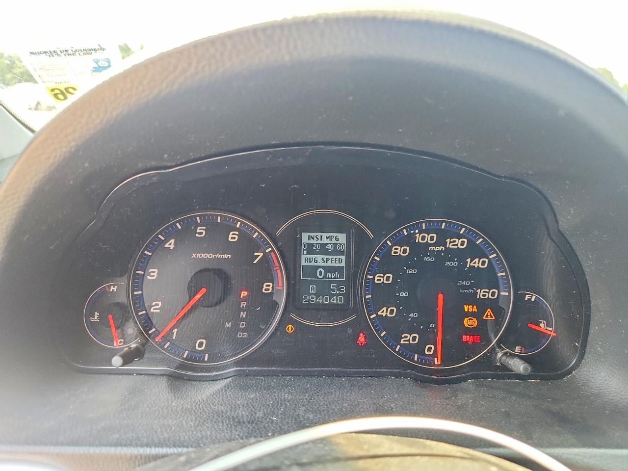 2007 Acura Tsx Black vin: JH4CL969X7C014445