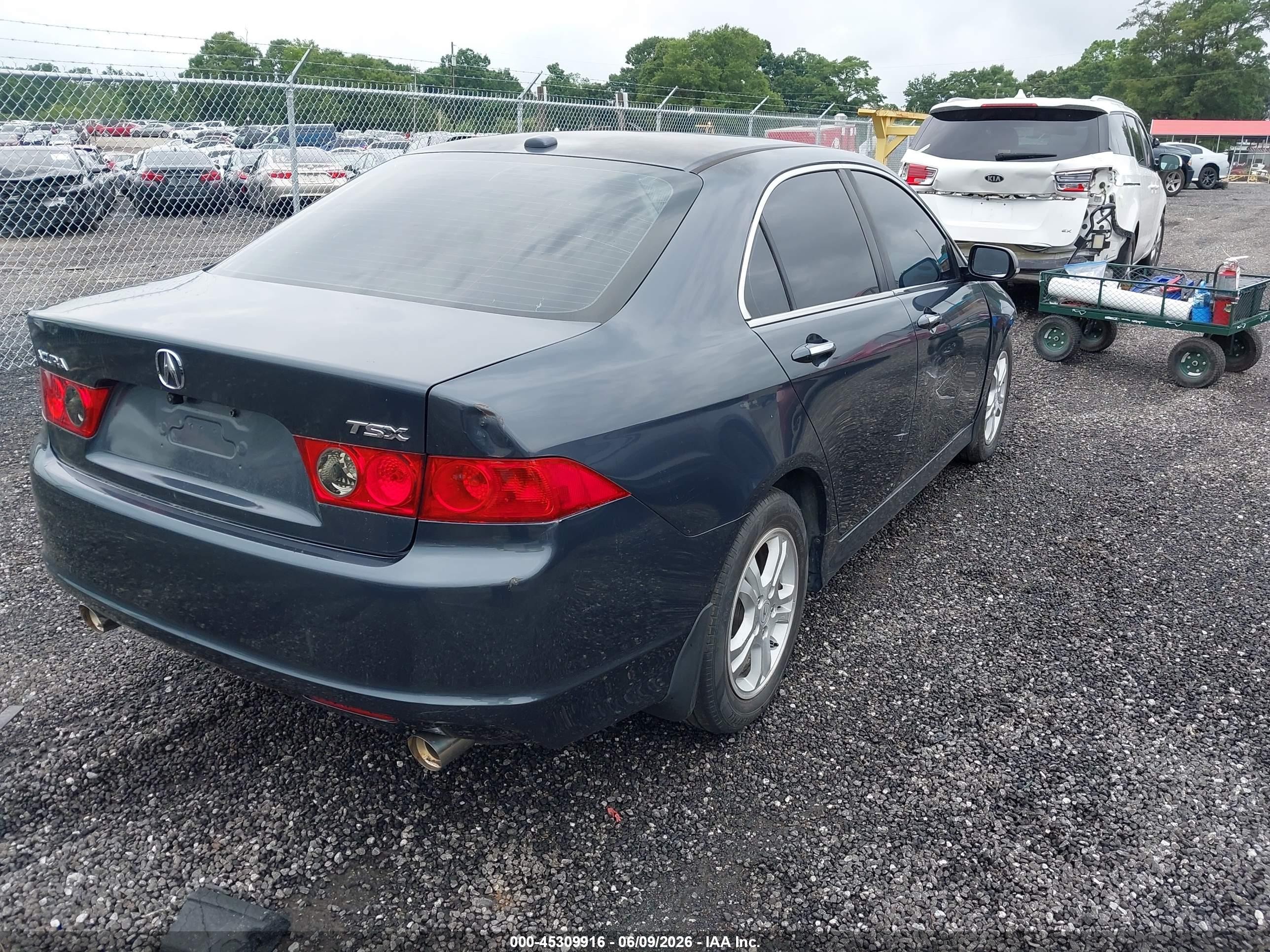 2008 Acura Tsx Blue vin: JH4CL969X8C014415