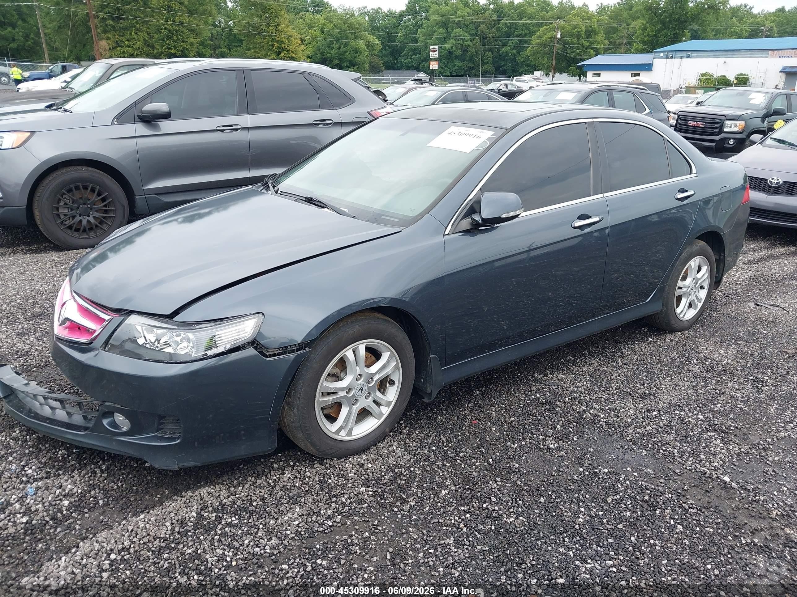 2008 Acura Tsx Blue vin: JH4CL969X8C014415