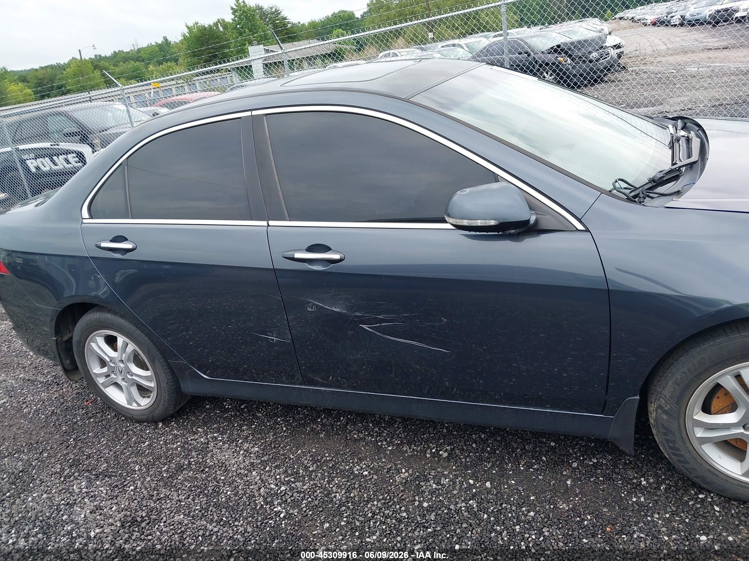 2008 Acura Tsx Blue vin: JH4CL969X8C014415
